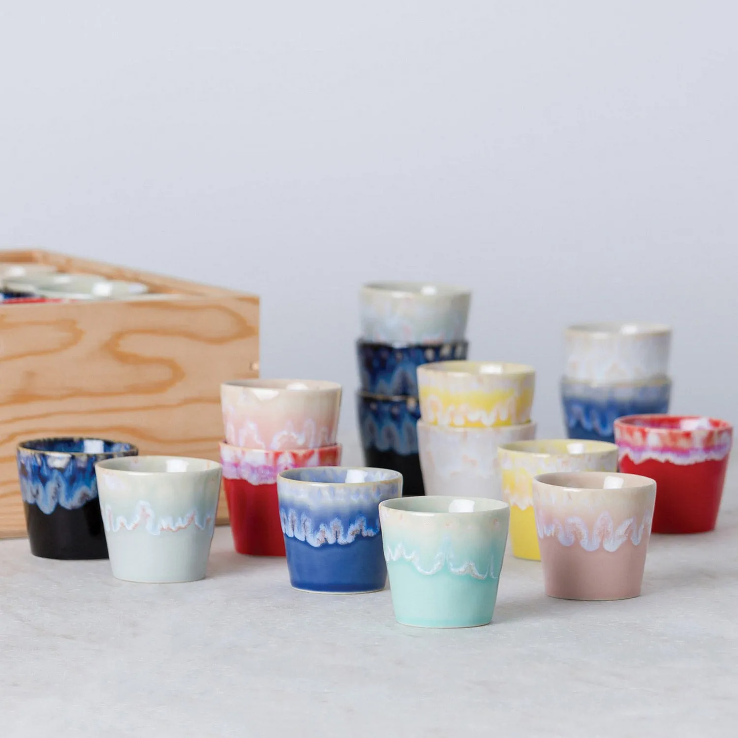 24 Lungo Cups, Wooden Box