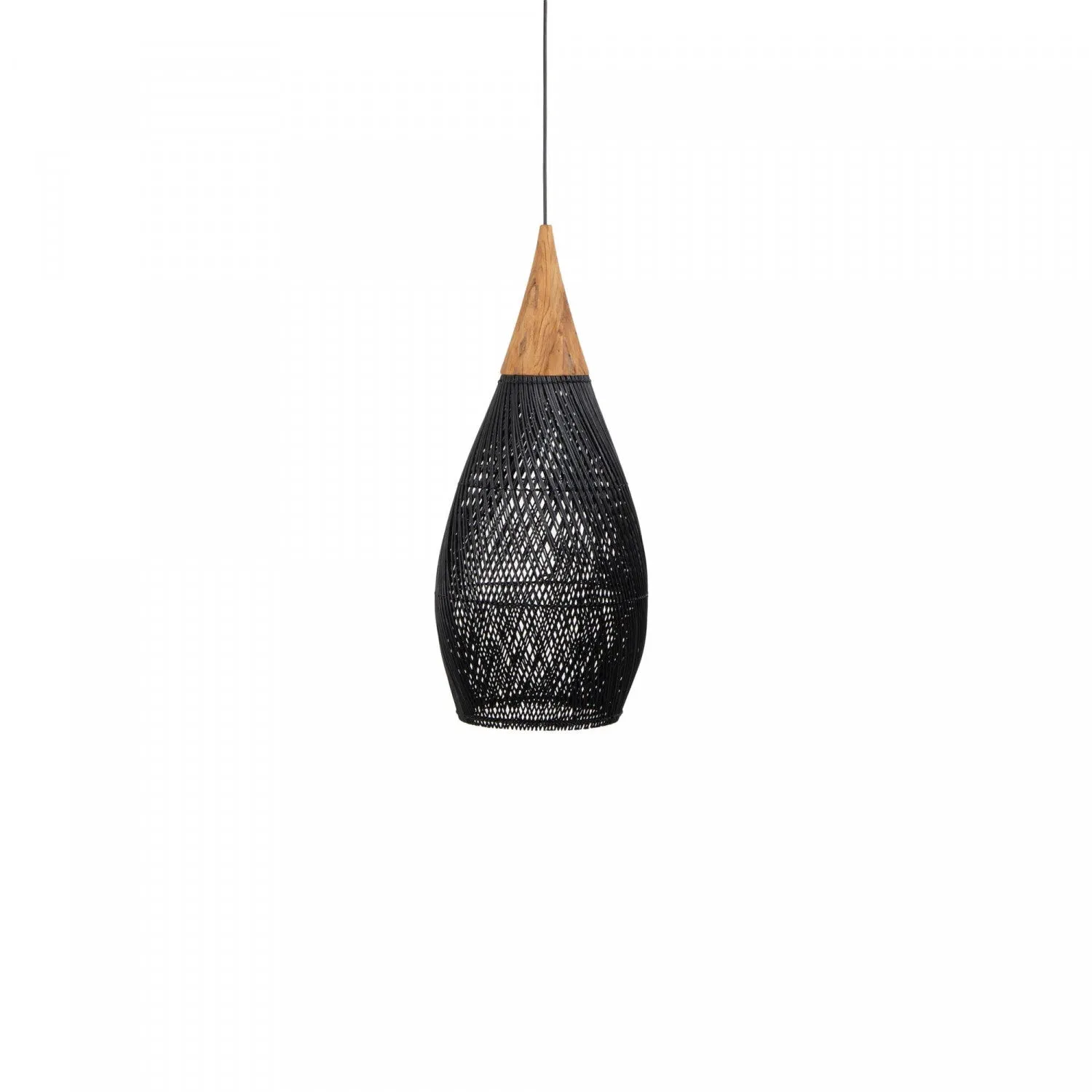 Bayan Horn Pendant Large - Black