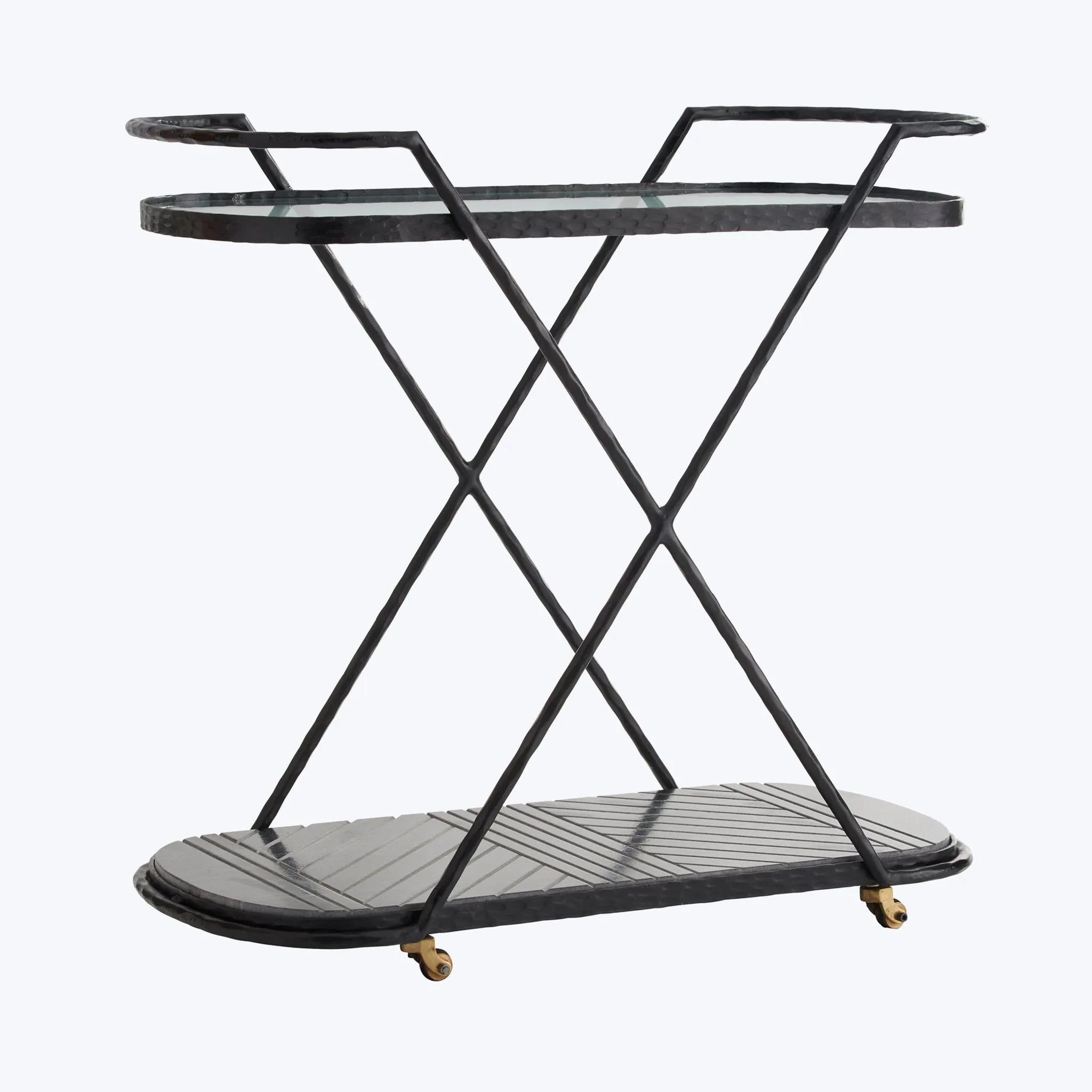 Blackened Iron Bar Cart