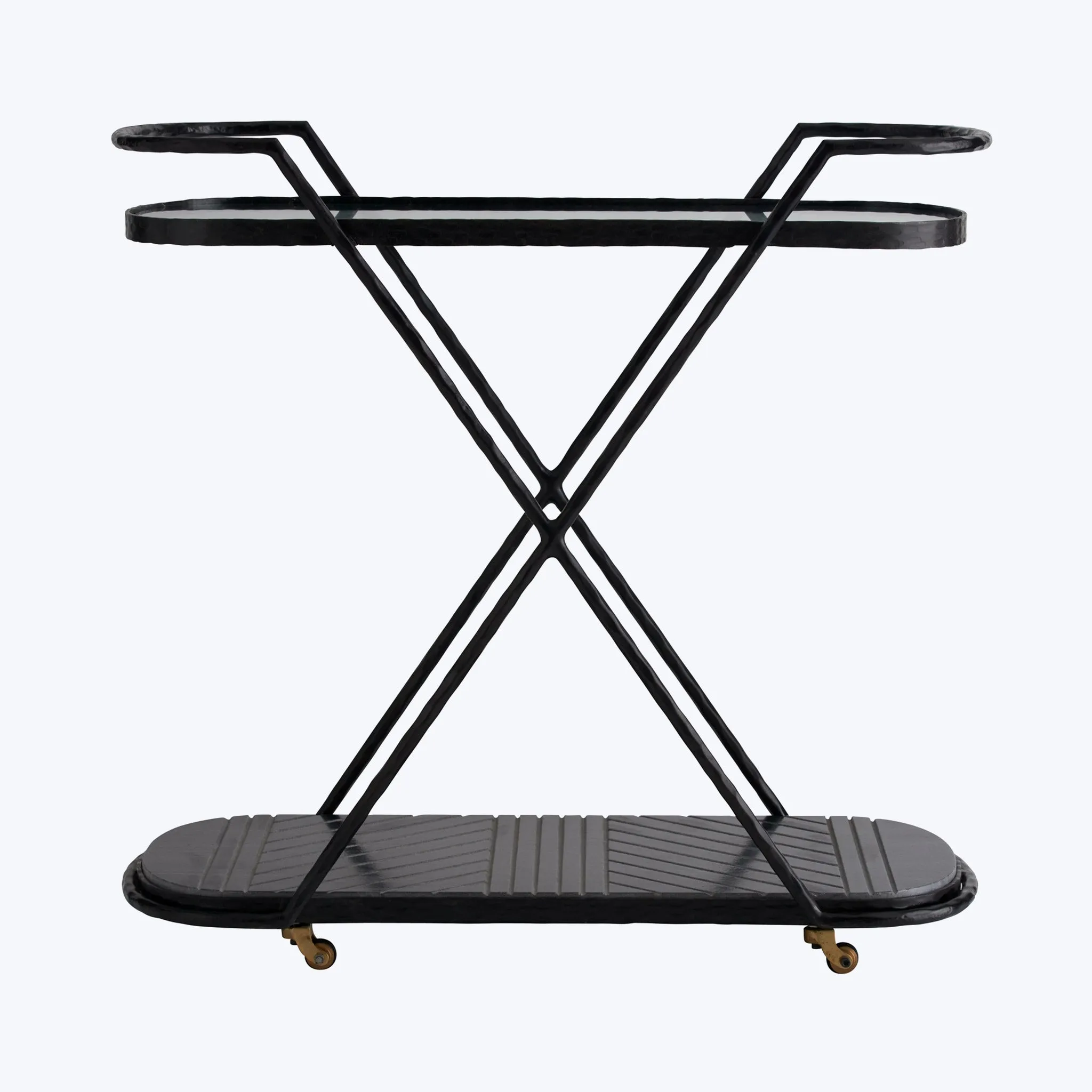 Blackened Iron Bar Cart
