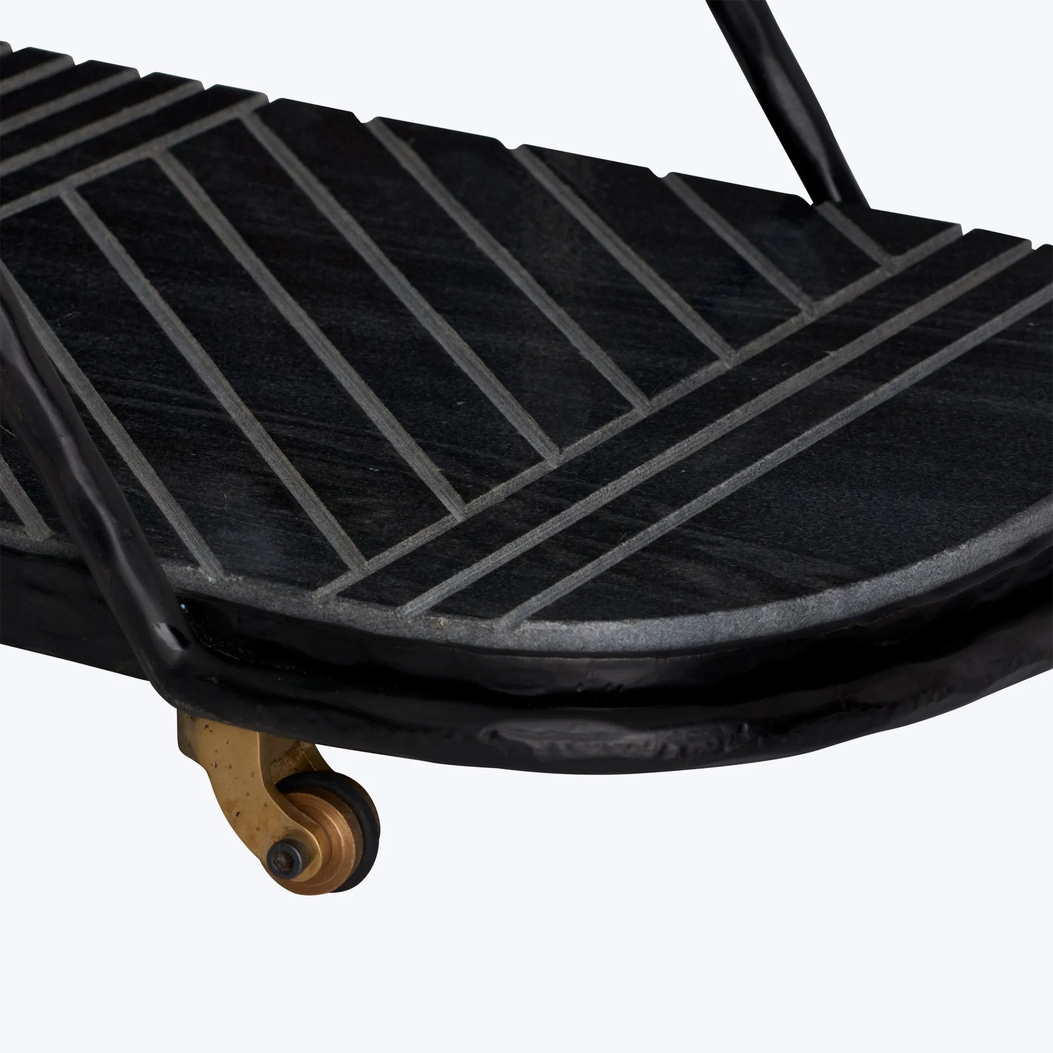 Blackened Iron Bar Cart