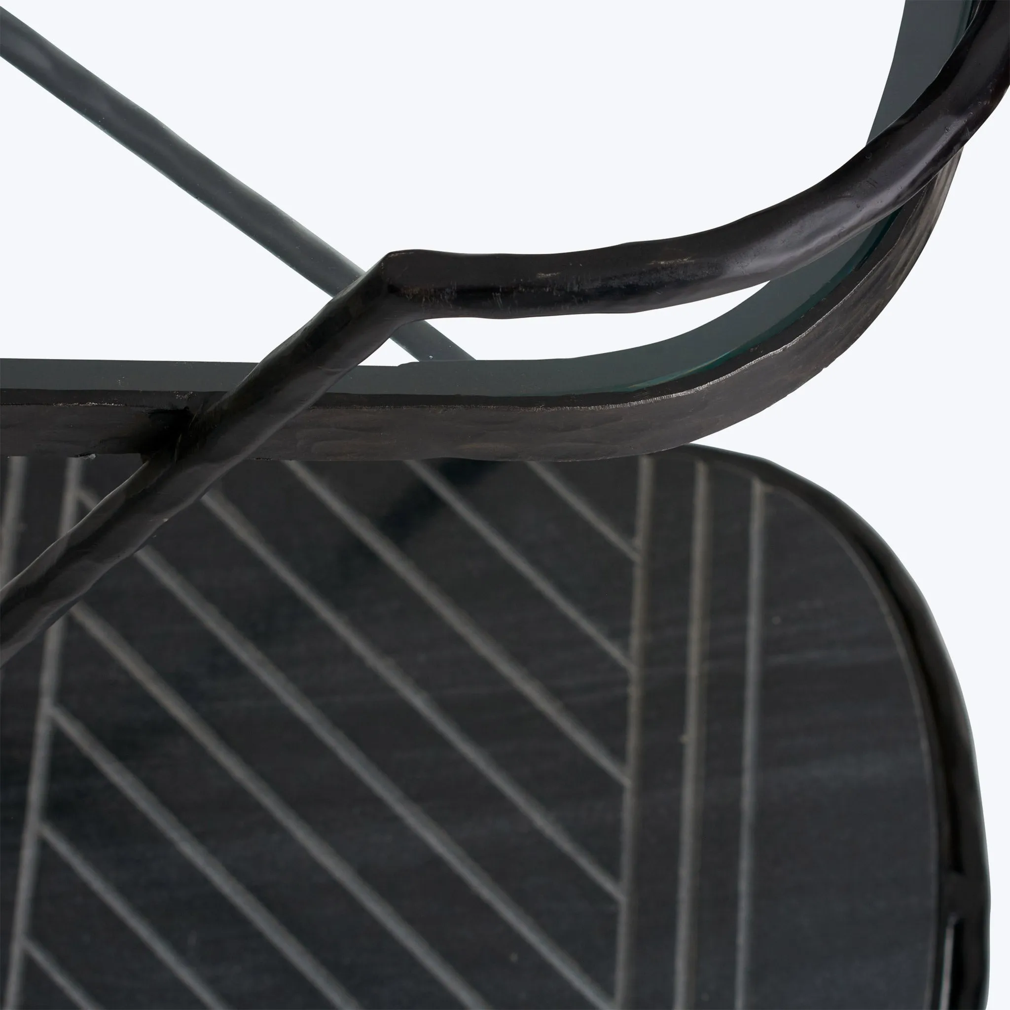 Blackened Iron Bar Cart