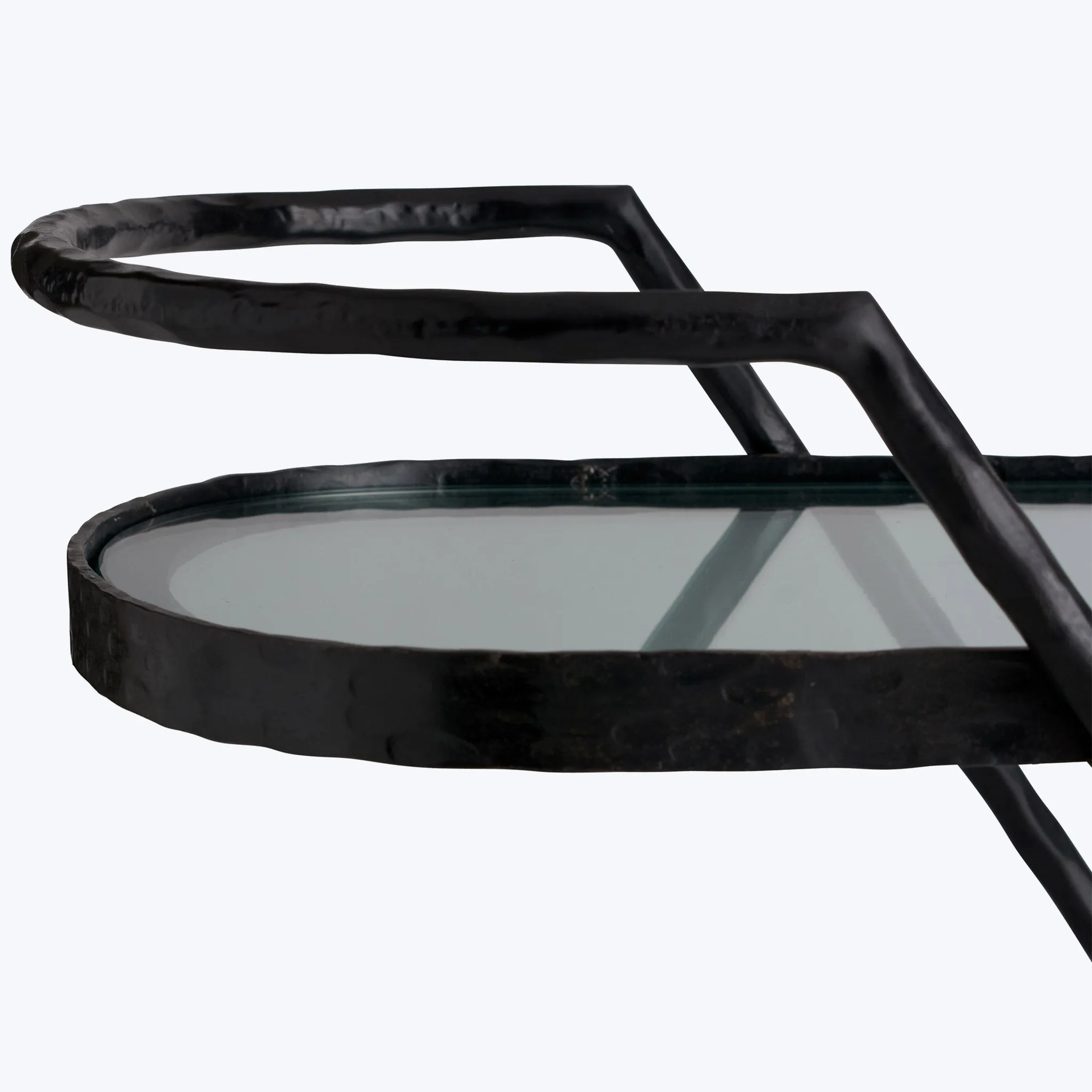 Blackened Iron Bar Cart
