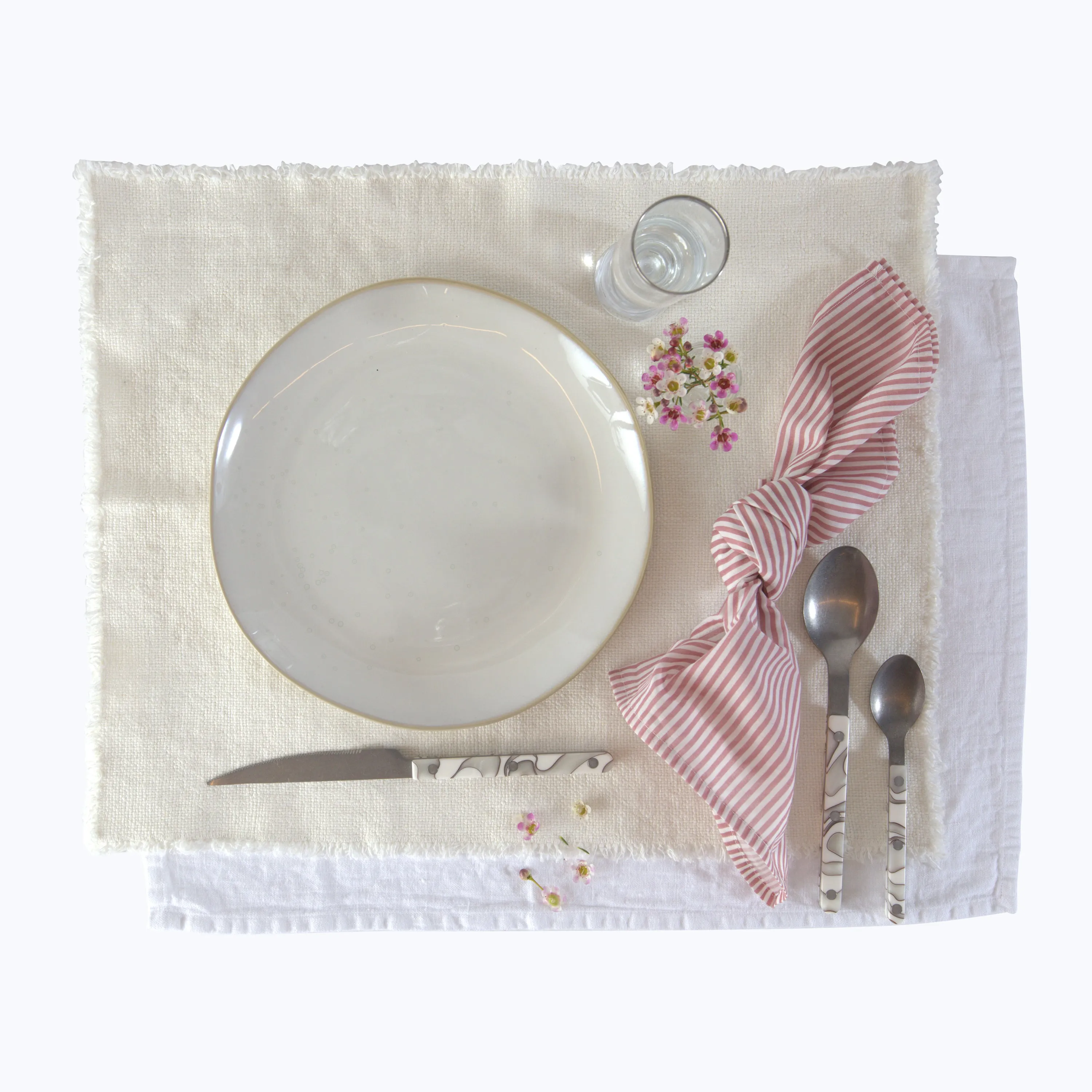 Blossom Stripe Voile Napkin