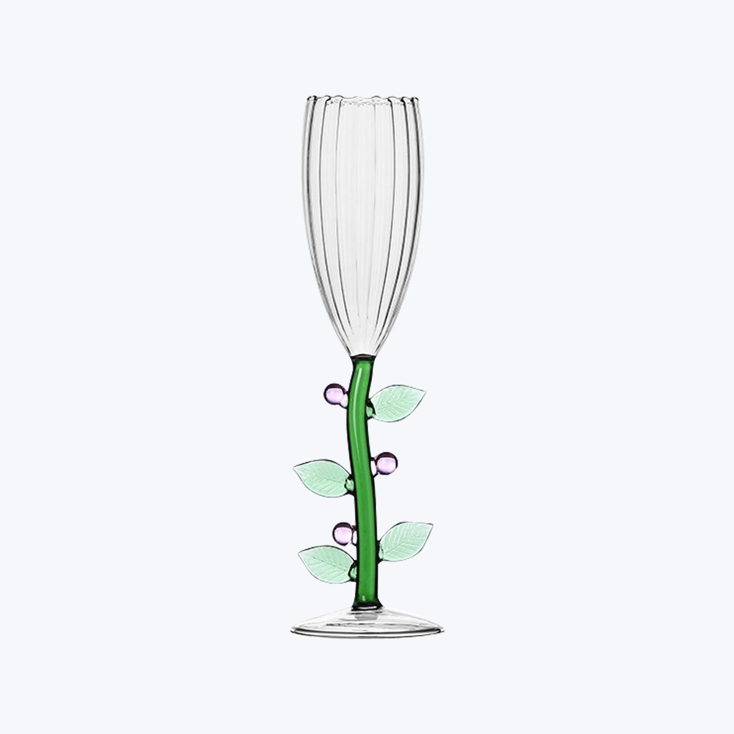 Botanica Champagne Flute, Pink Flower