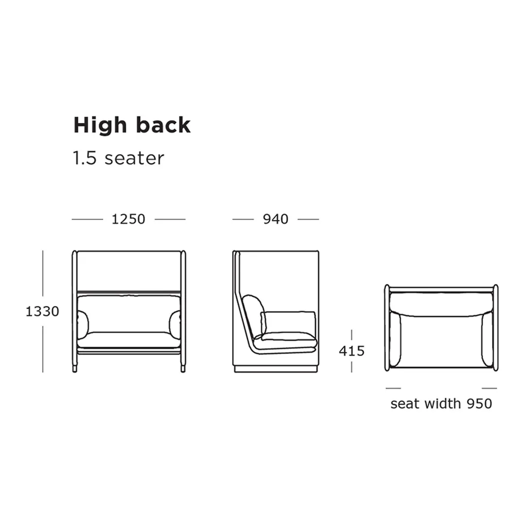 Case Lounge Chair - High Back - Tivoli - Col. 14 (QS)