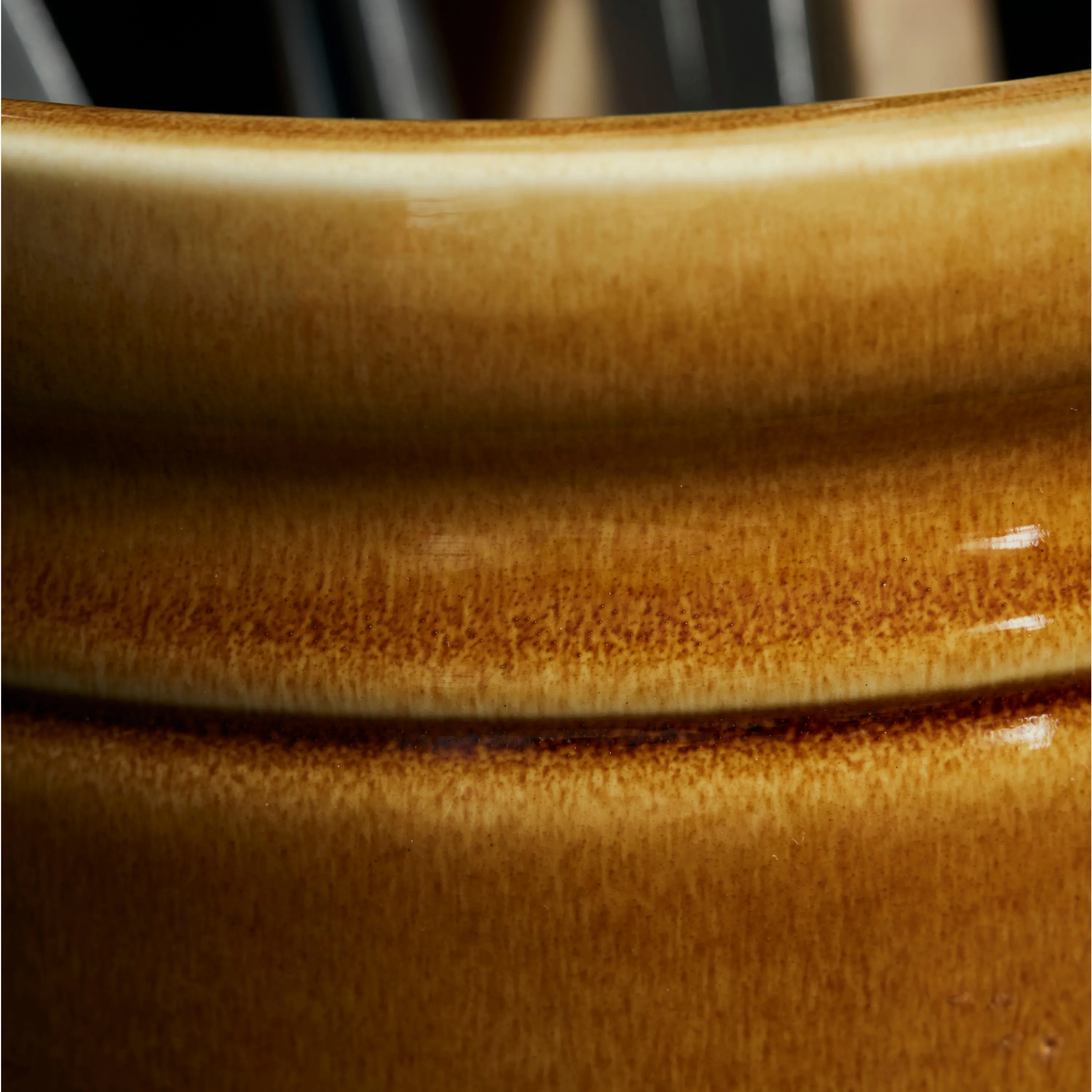 Ceramic Mocha Utensil Crock