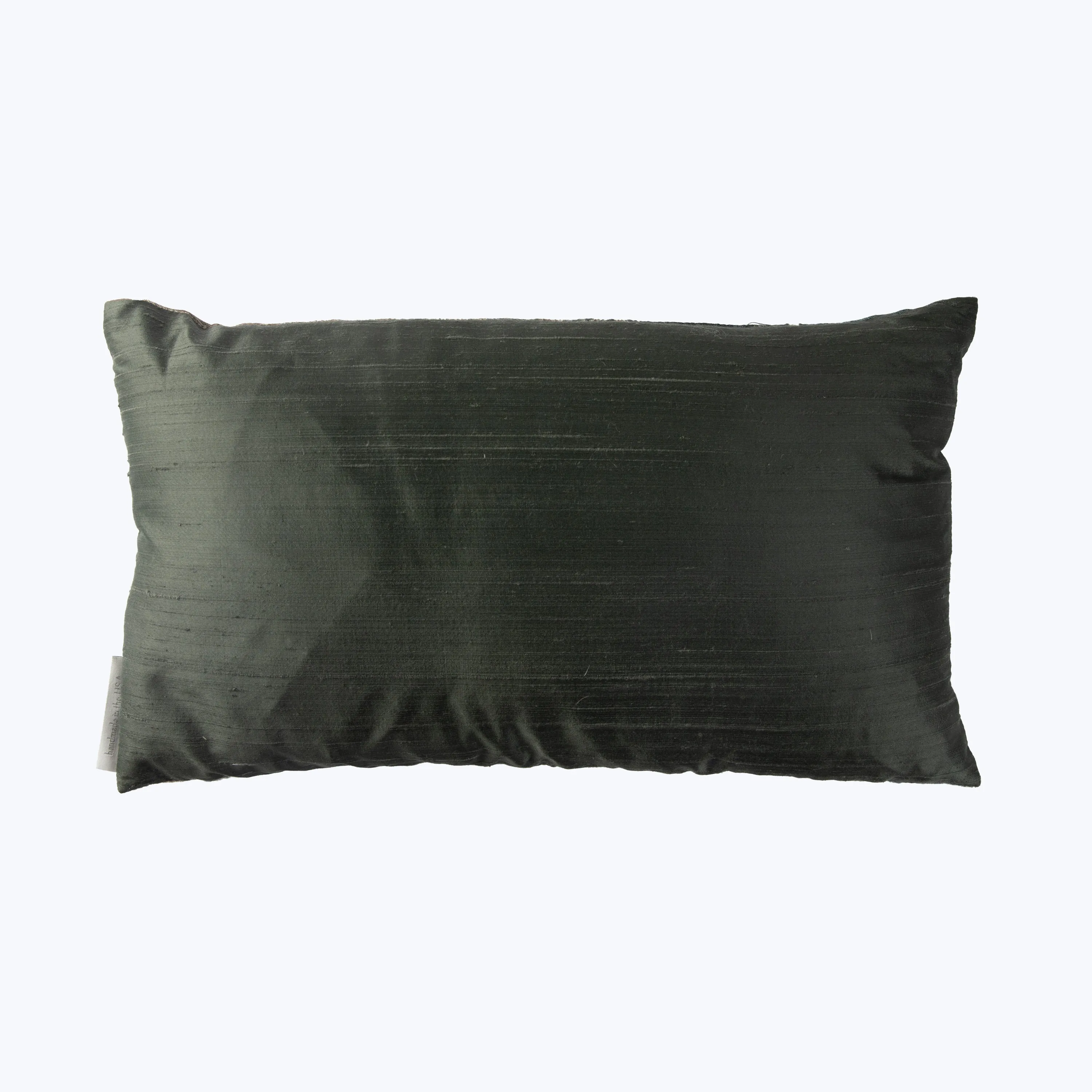 Collage Ombre Lumbar Pillow, Malachite on Cobble