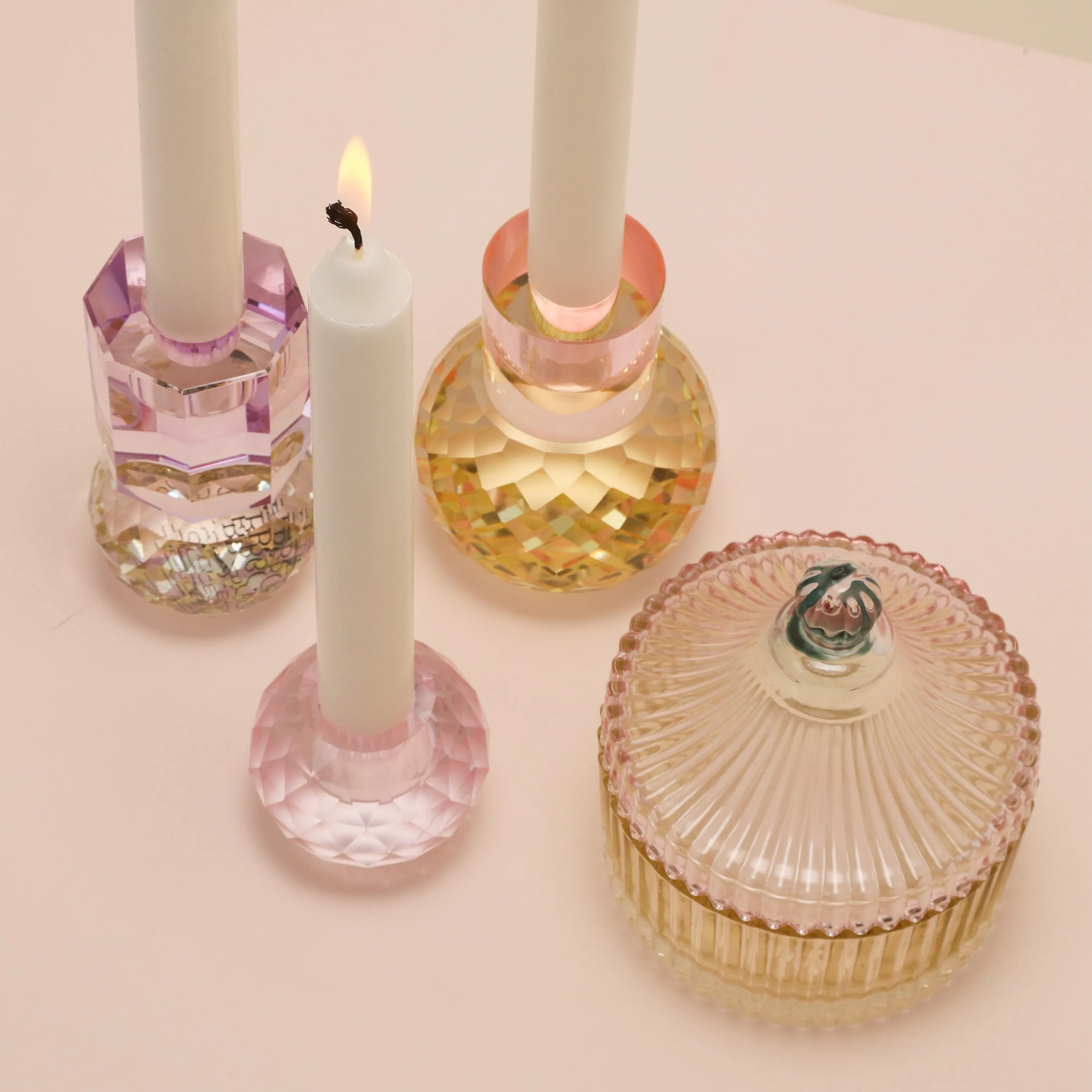 Disco Crystal Candle Holder
