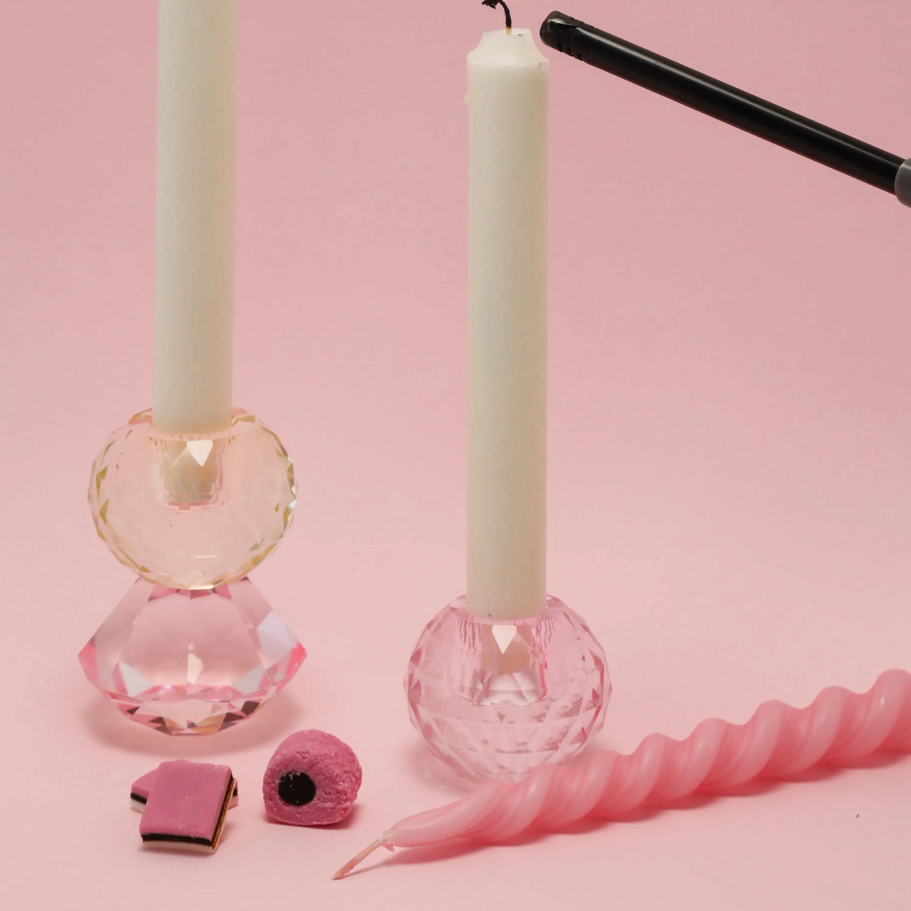 Disco Crystal Candle Holder