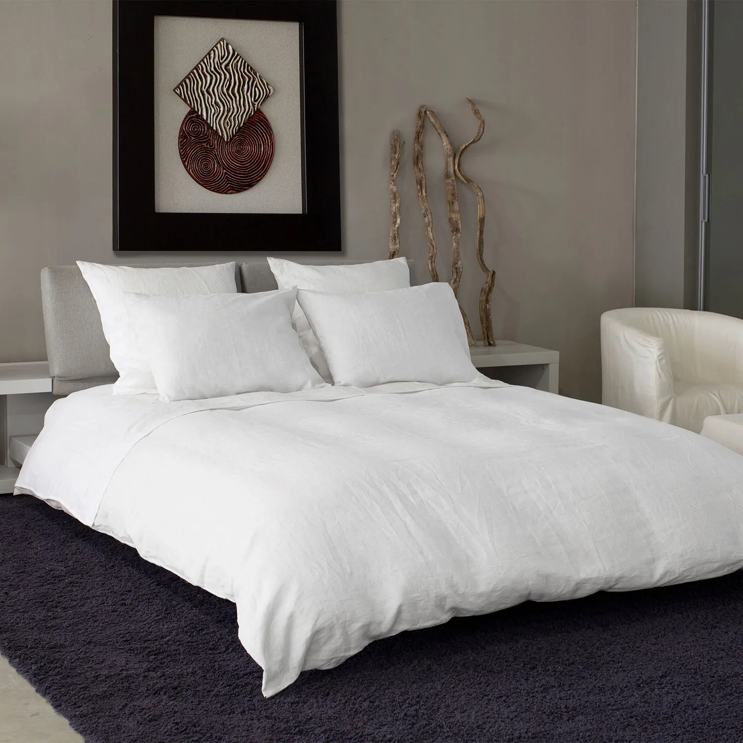 Donatella Duvet & Shams, White