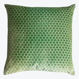 Dots Velvet Pillow Grass