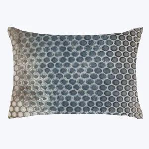 Dots Velvet Pillow, Gunmetal