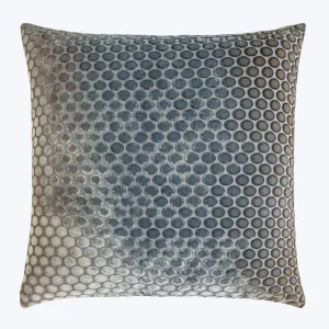 Dots Velvet Pillow, Gunmetal