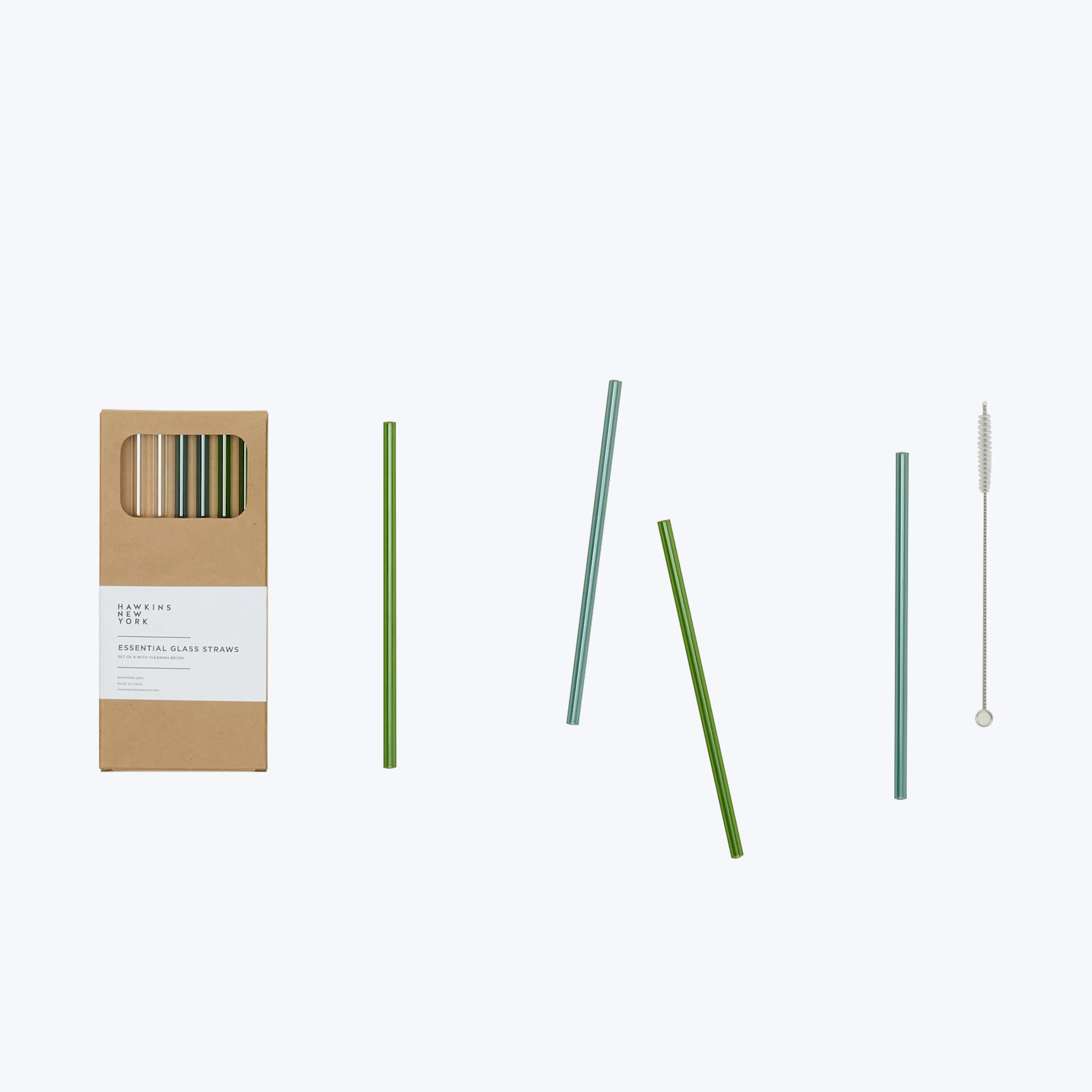 Essential Glass Straws, Set of 6