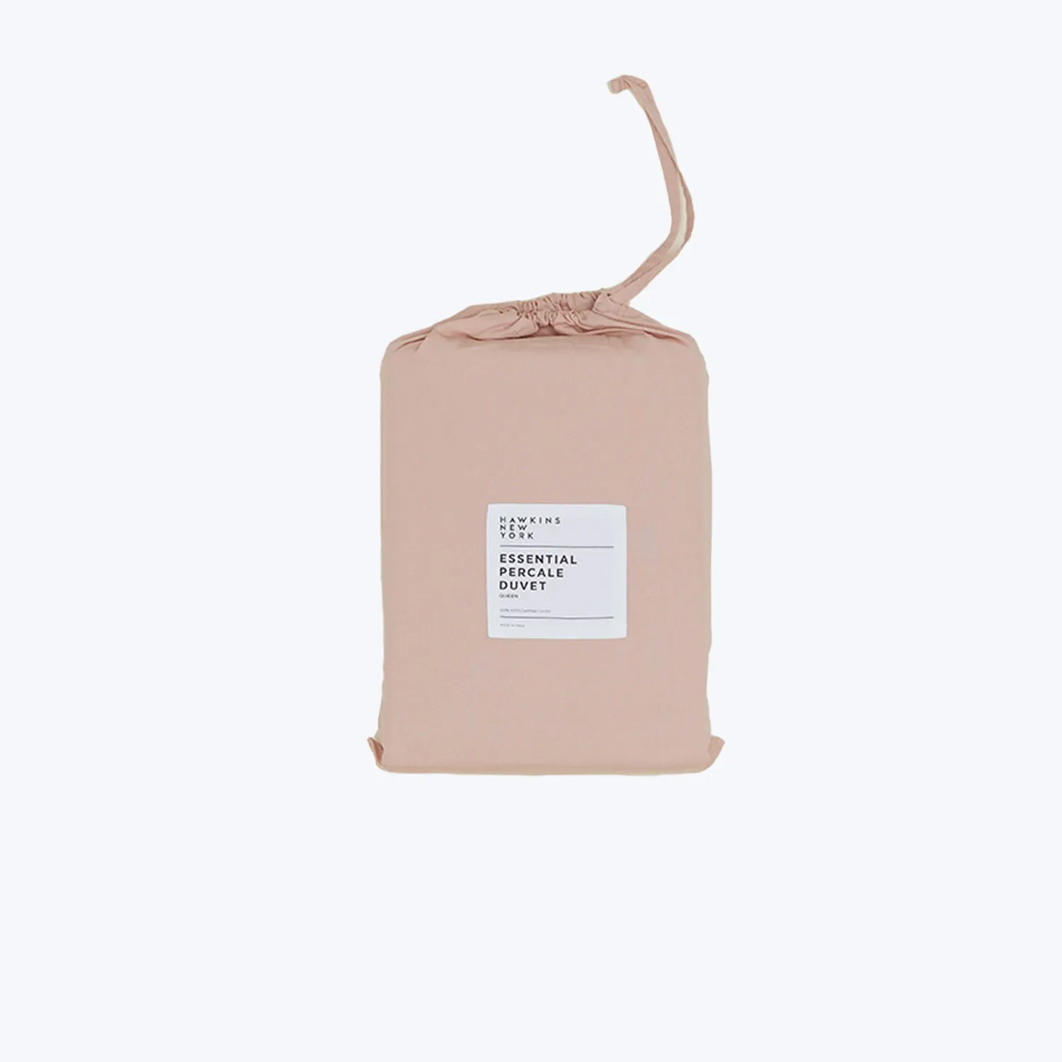 Essential Percale Duvet Cover Blush