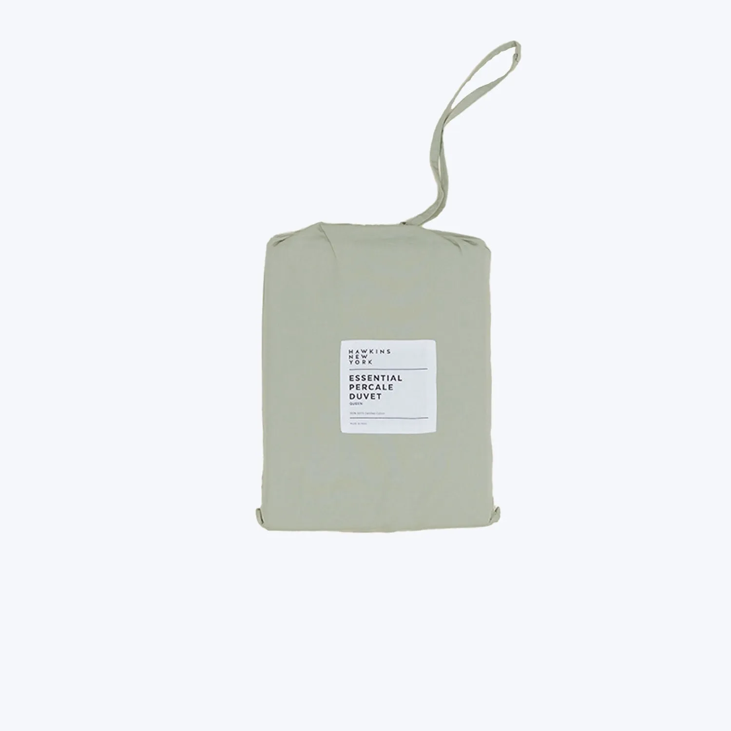 Essential Percale Duvet Cover Sage