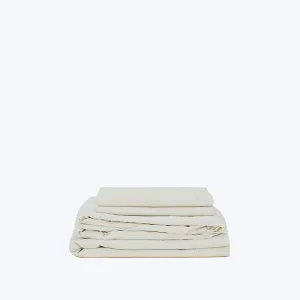 Essential Percale Sheet Ivory
