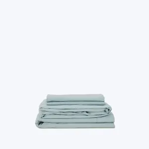 Essential Percale Sheet Set Sky