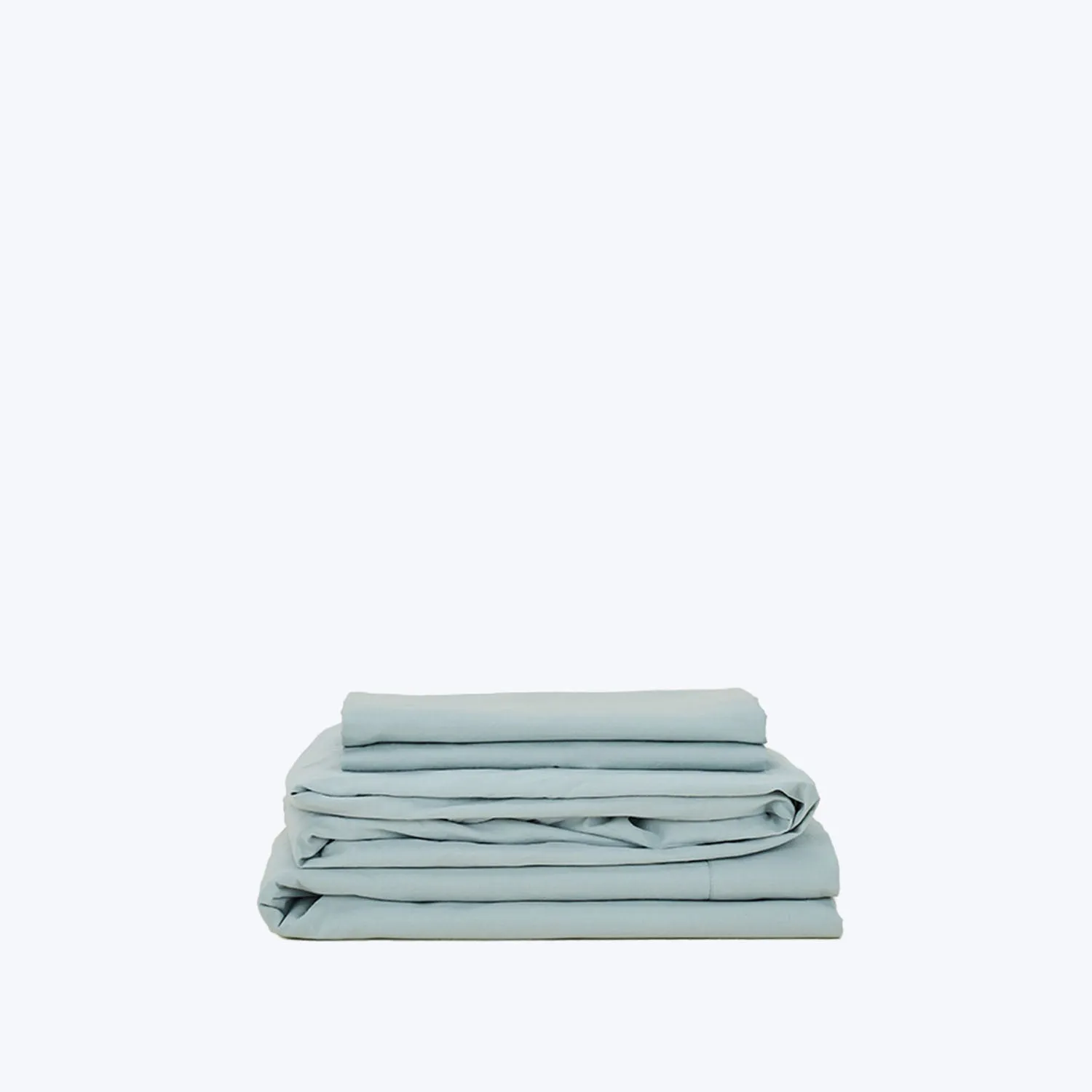 Essential Percale Sheet Set Sky
