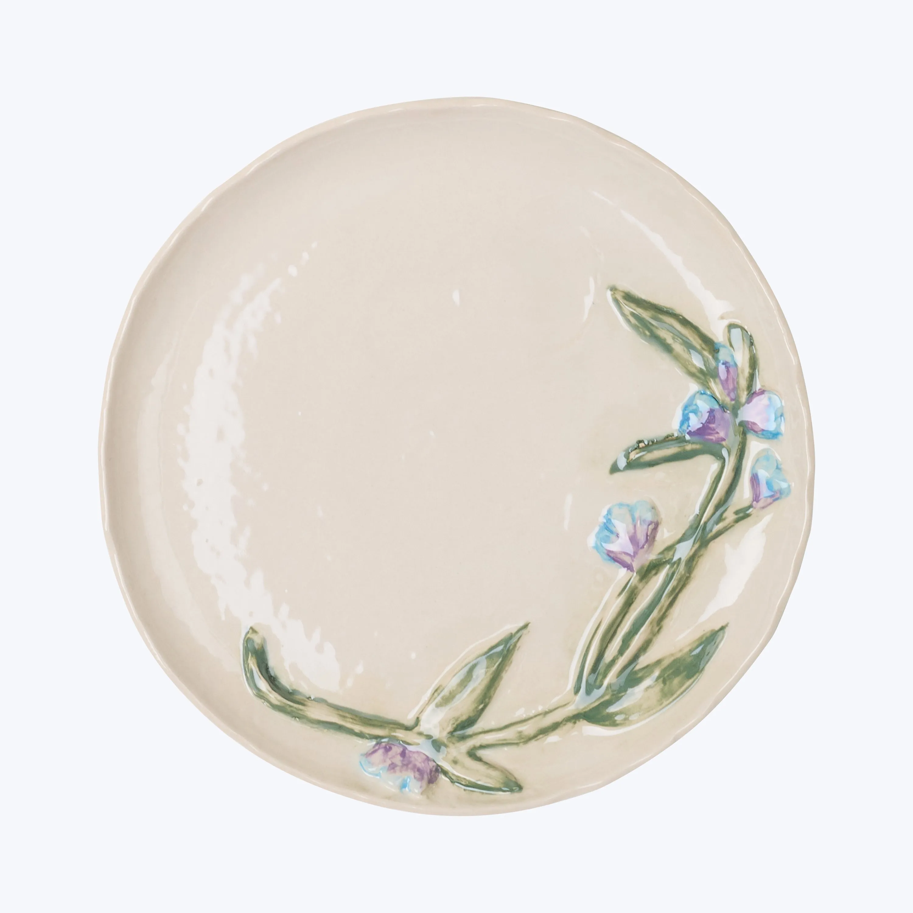 Flowery Dessert Plate, Forget-Me-Not