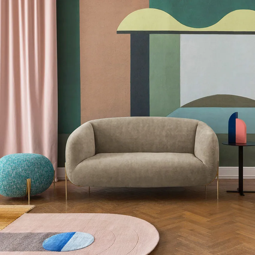 Geo Loveseat, Velvet