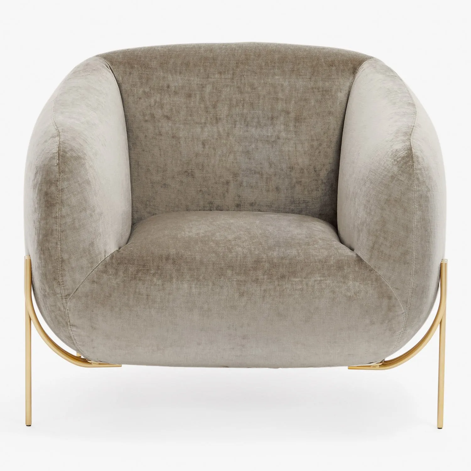 Geo Velvet Armchair