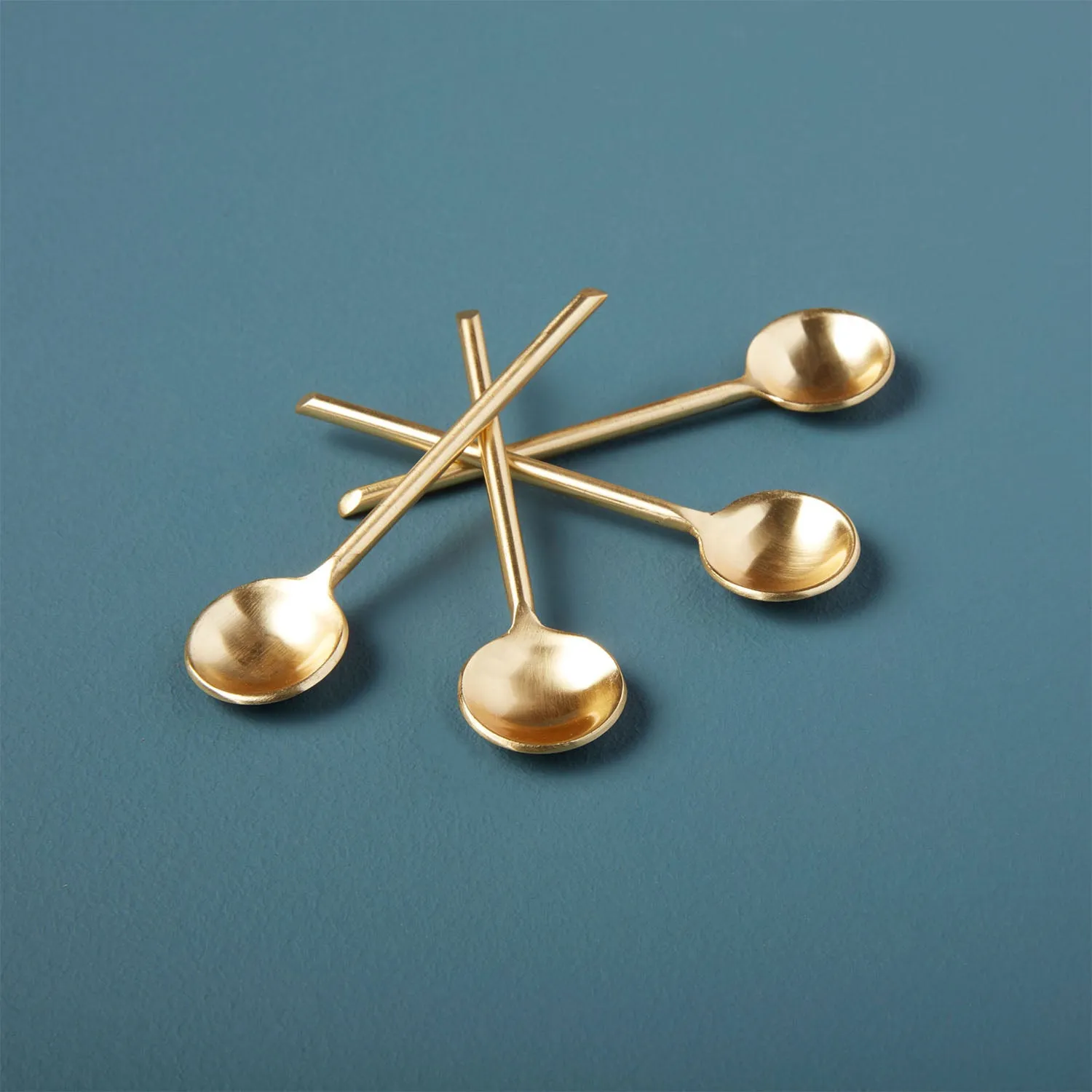 Gold Thin Spoons, Set of 4