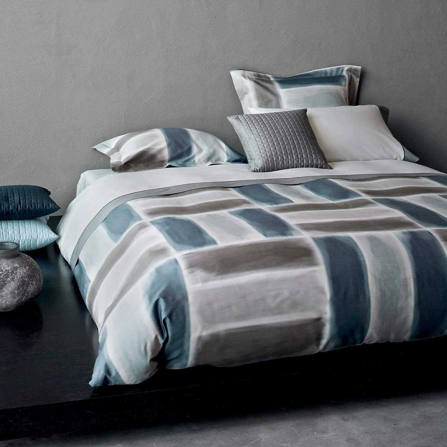 Gouache Duvet & Shams, Blue