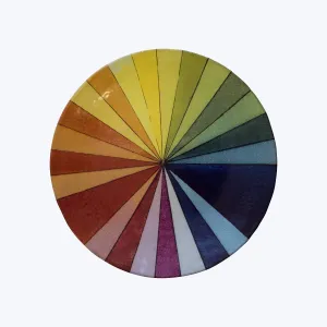 John Derian Color Wheel Dinner Plate