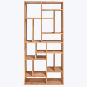 Large Oak M-Rack Bookcase
