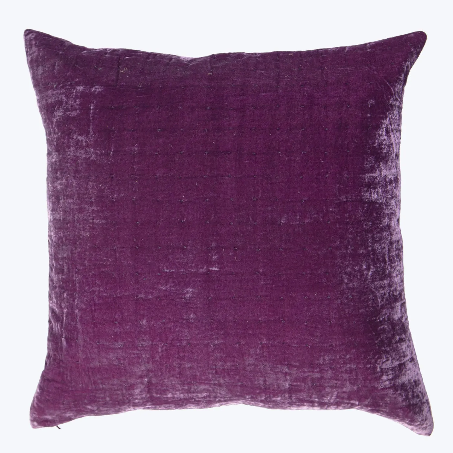 Luminous Quilted Velvet Euro Pillow