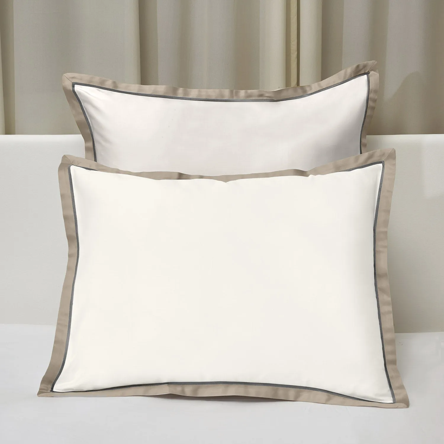 Luna Stella Duvet & Shams, Ivory/Khaki