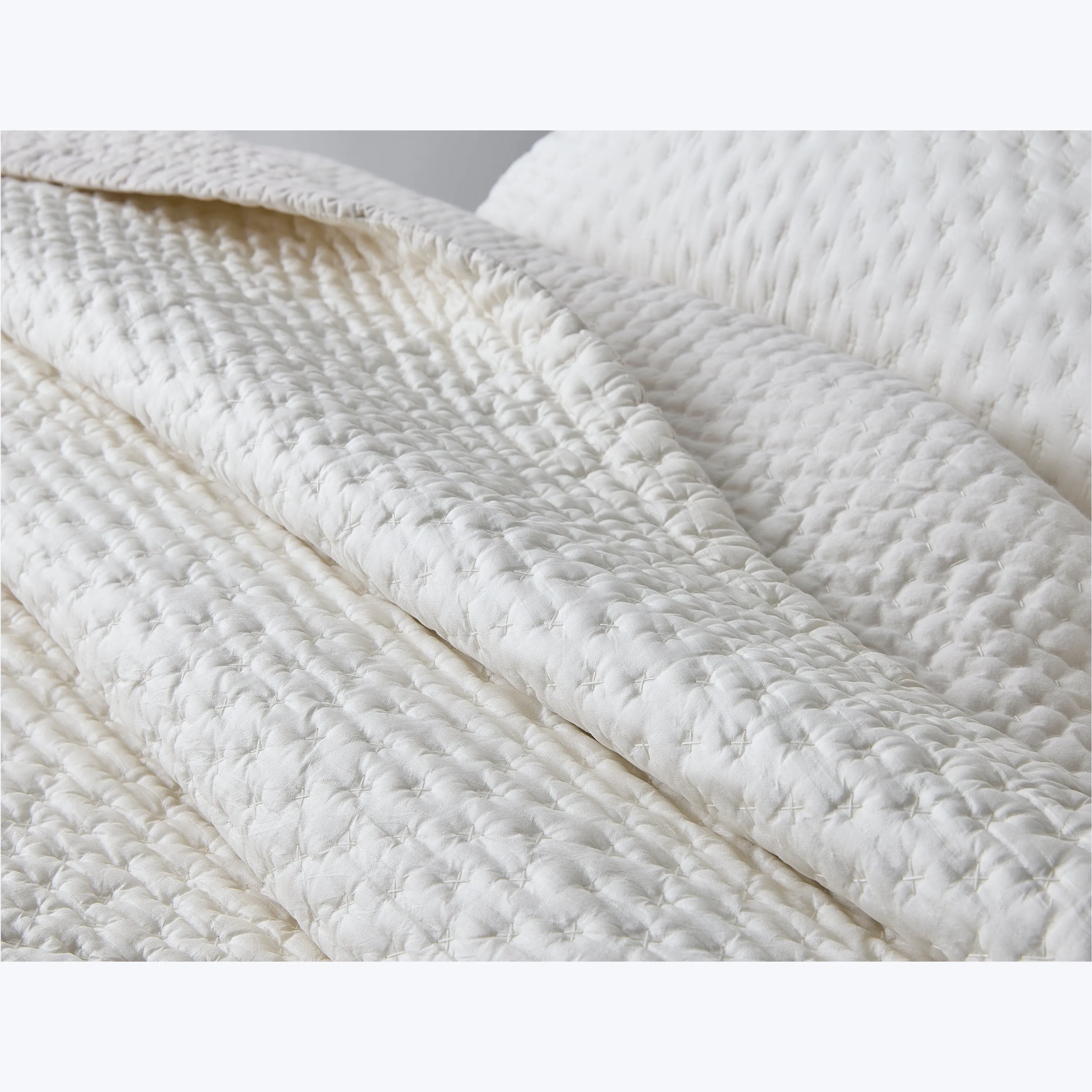 Margaret Silk Quilted Euro Sham