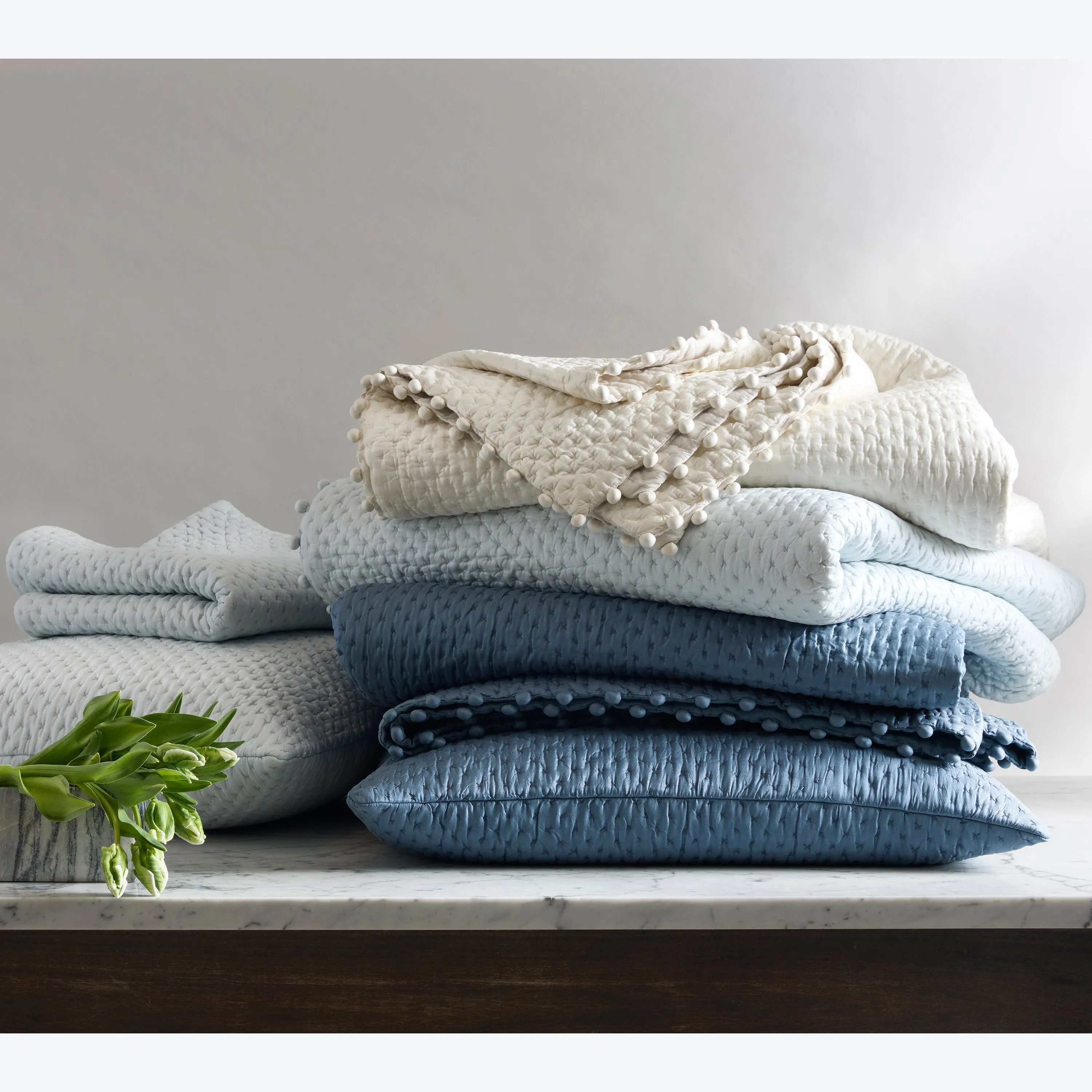Margaret Silk Quilted Euro Sham