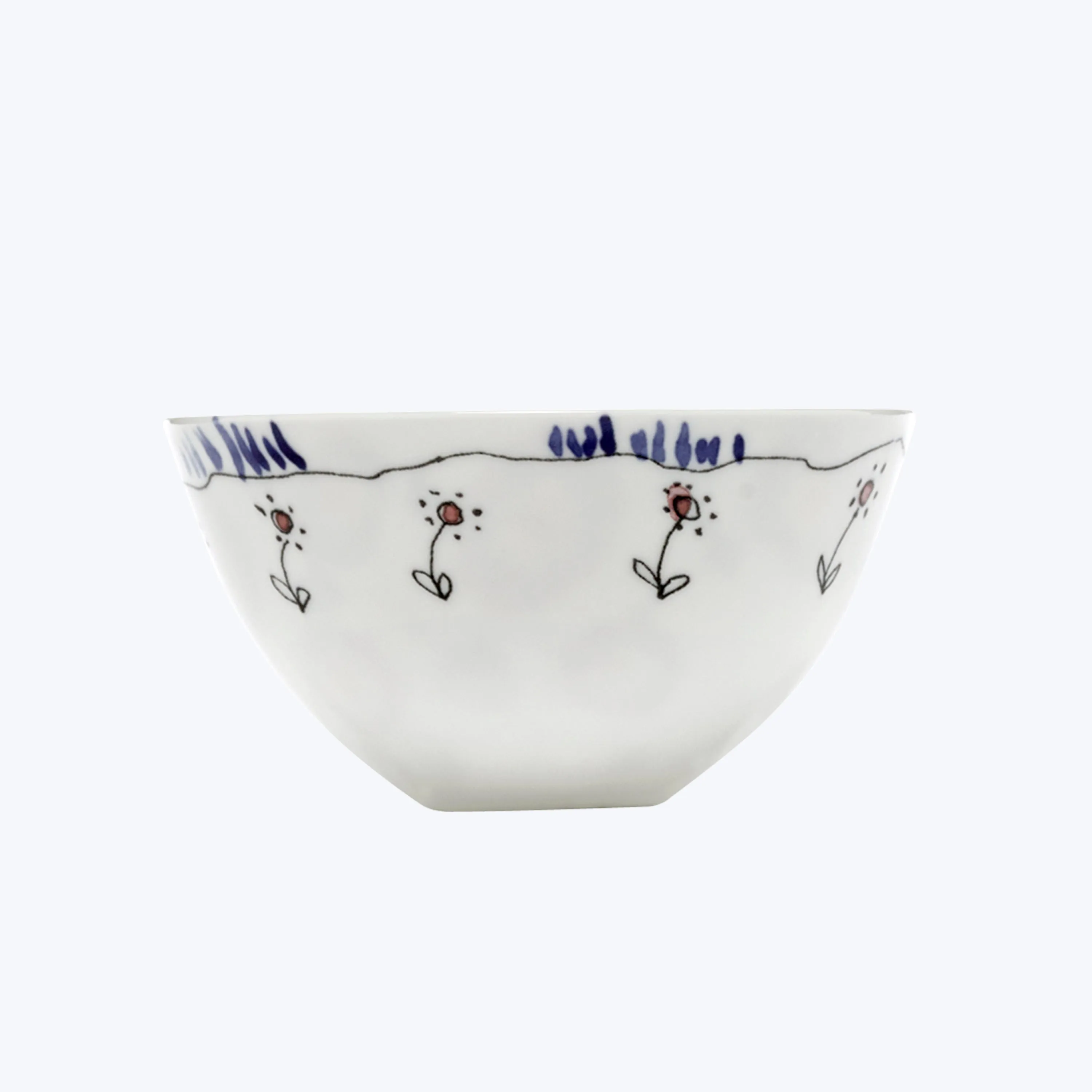 Midnight Flowers Cereal Bowl