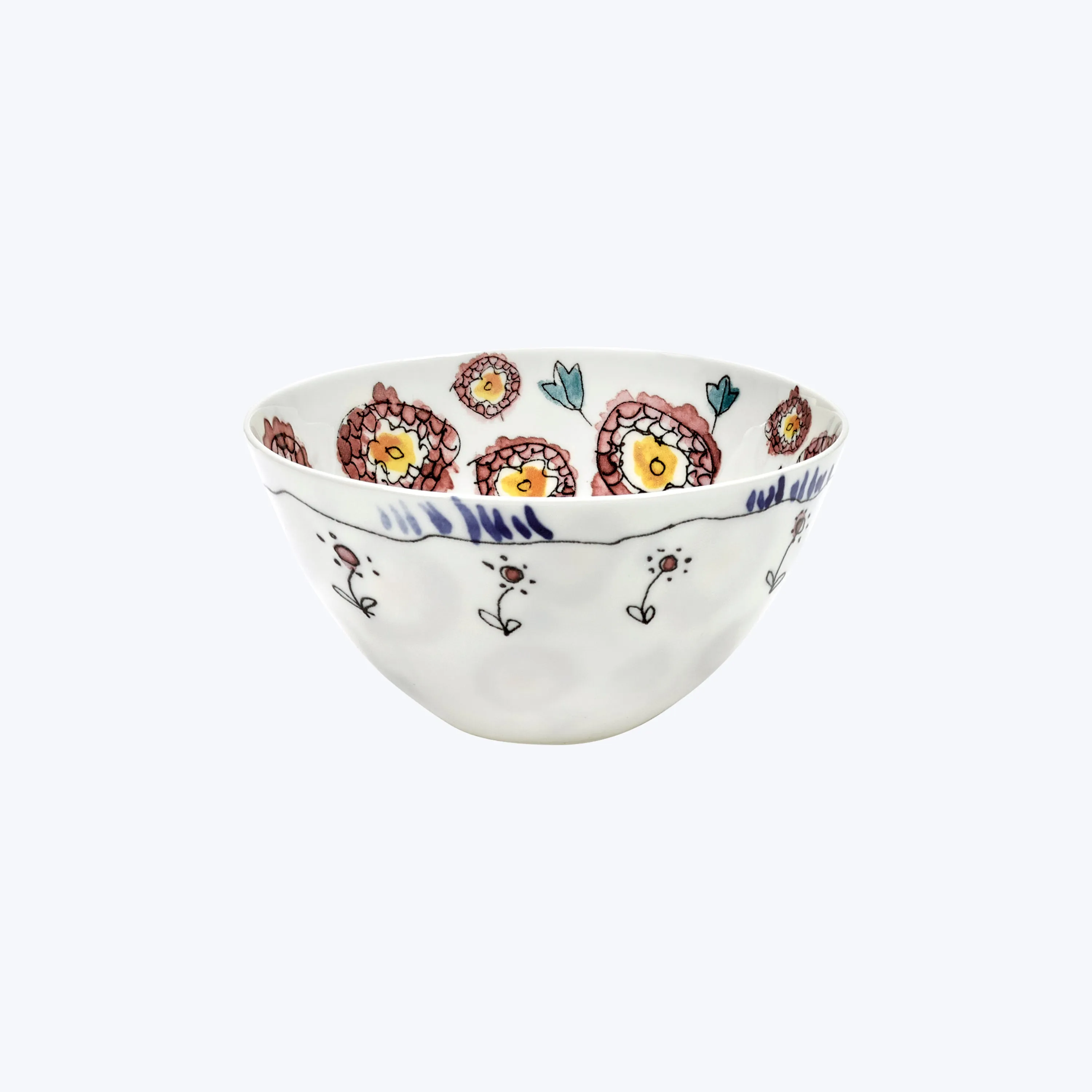 Midnight Flowers Cereal Bowl