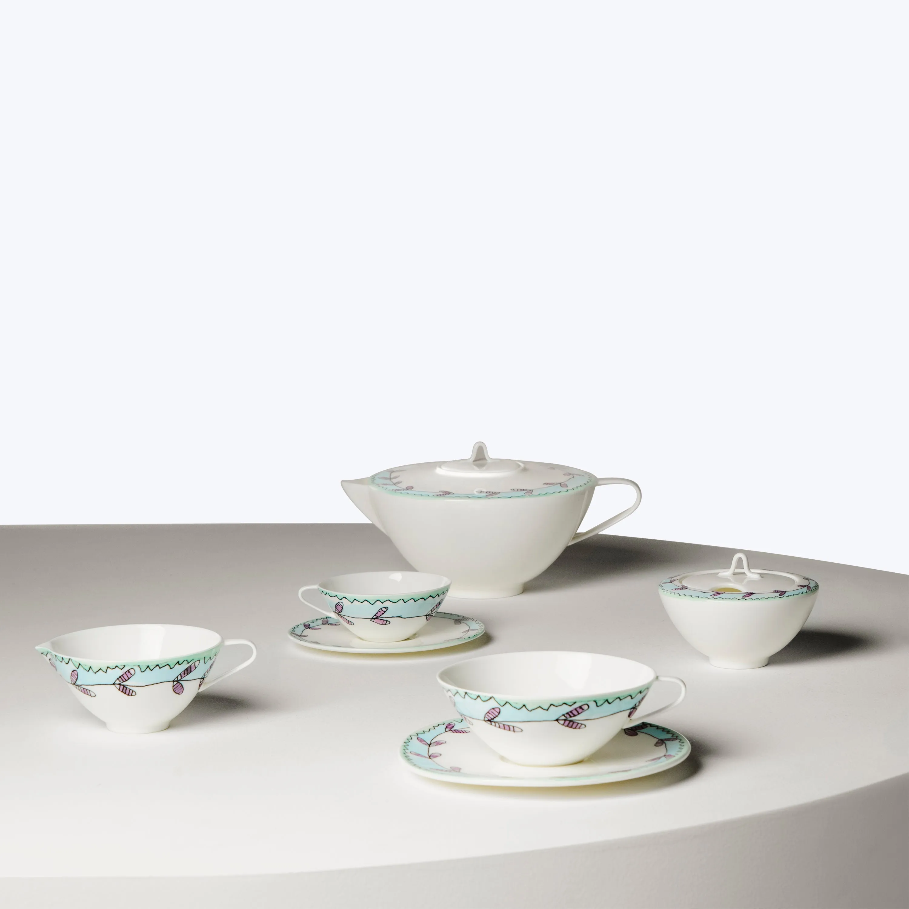 Midnight Flowers Coffee Cup   Saucer