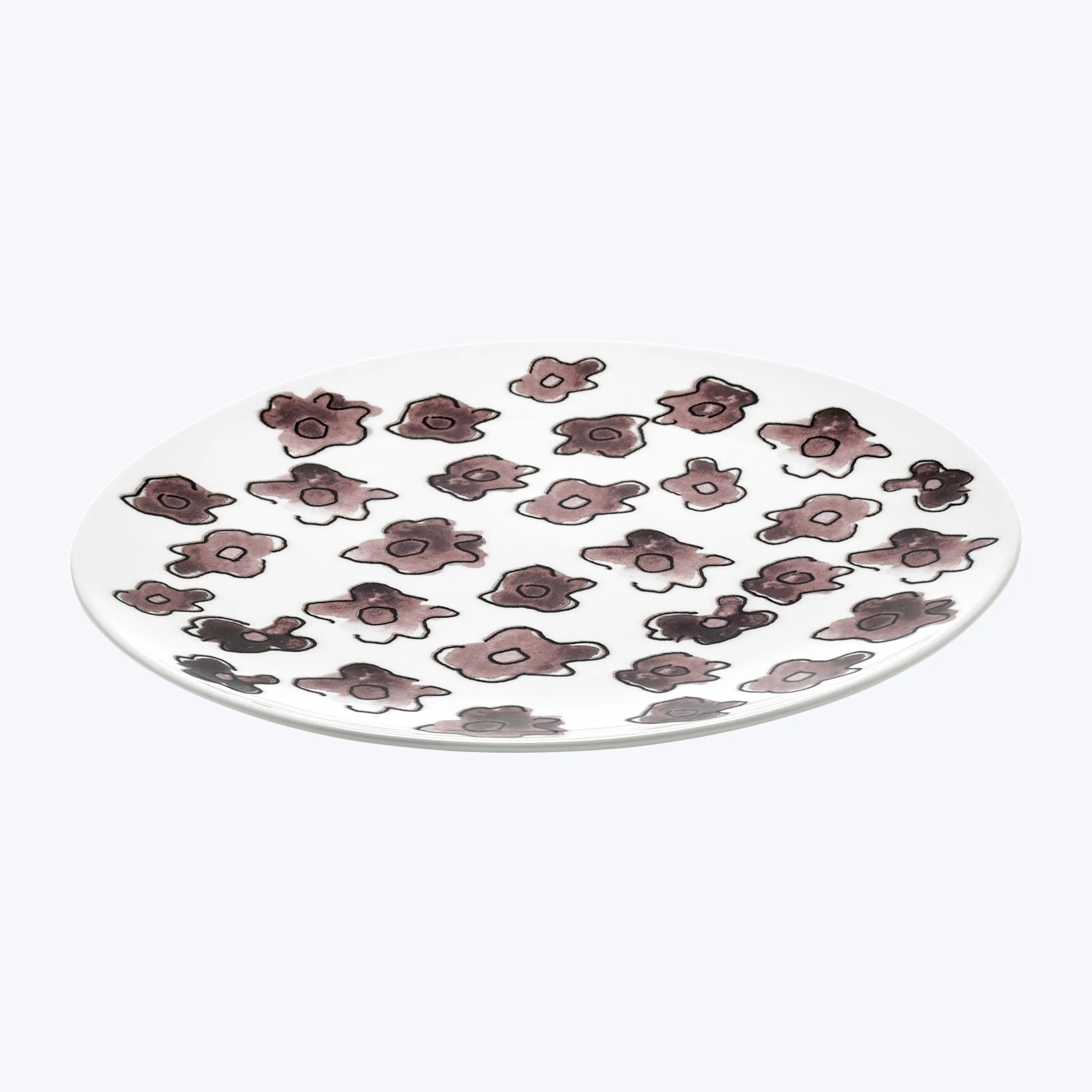 Midnight Flowers Dessert Plate