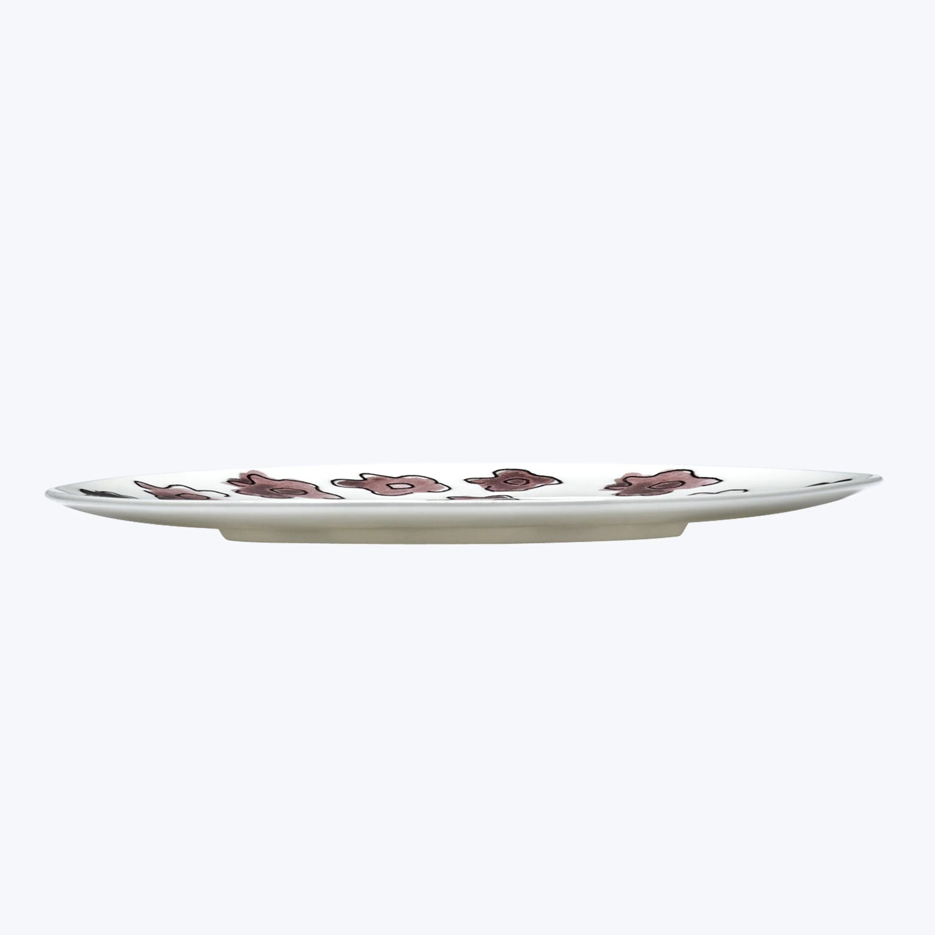 Midnight Flowers Dessert Plate