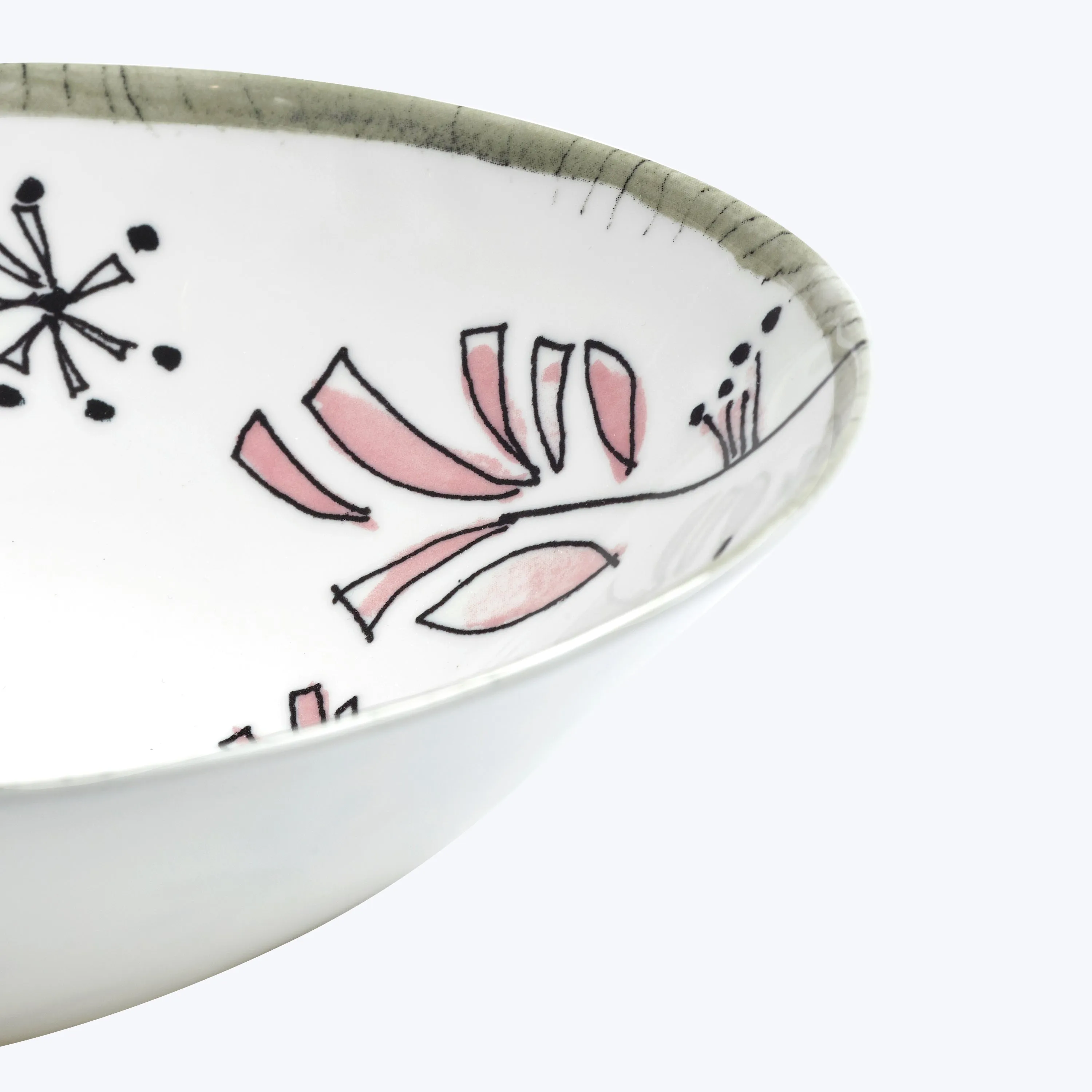 Midnight Flowers Fruit Bowl