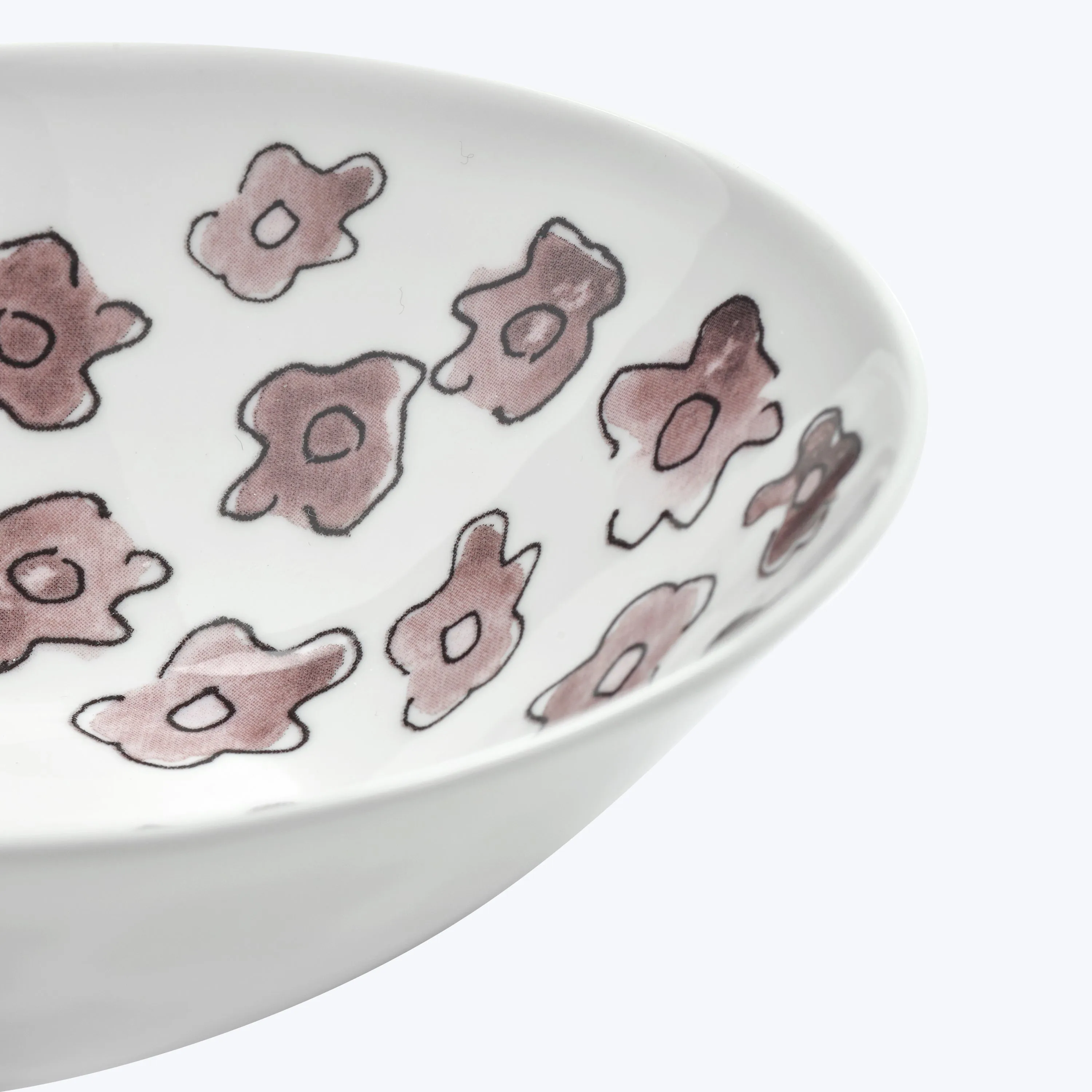 Midnight Flowers Fruit Bowl