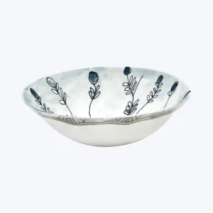 Midnight Flowers Fruit Bowl