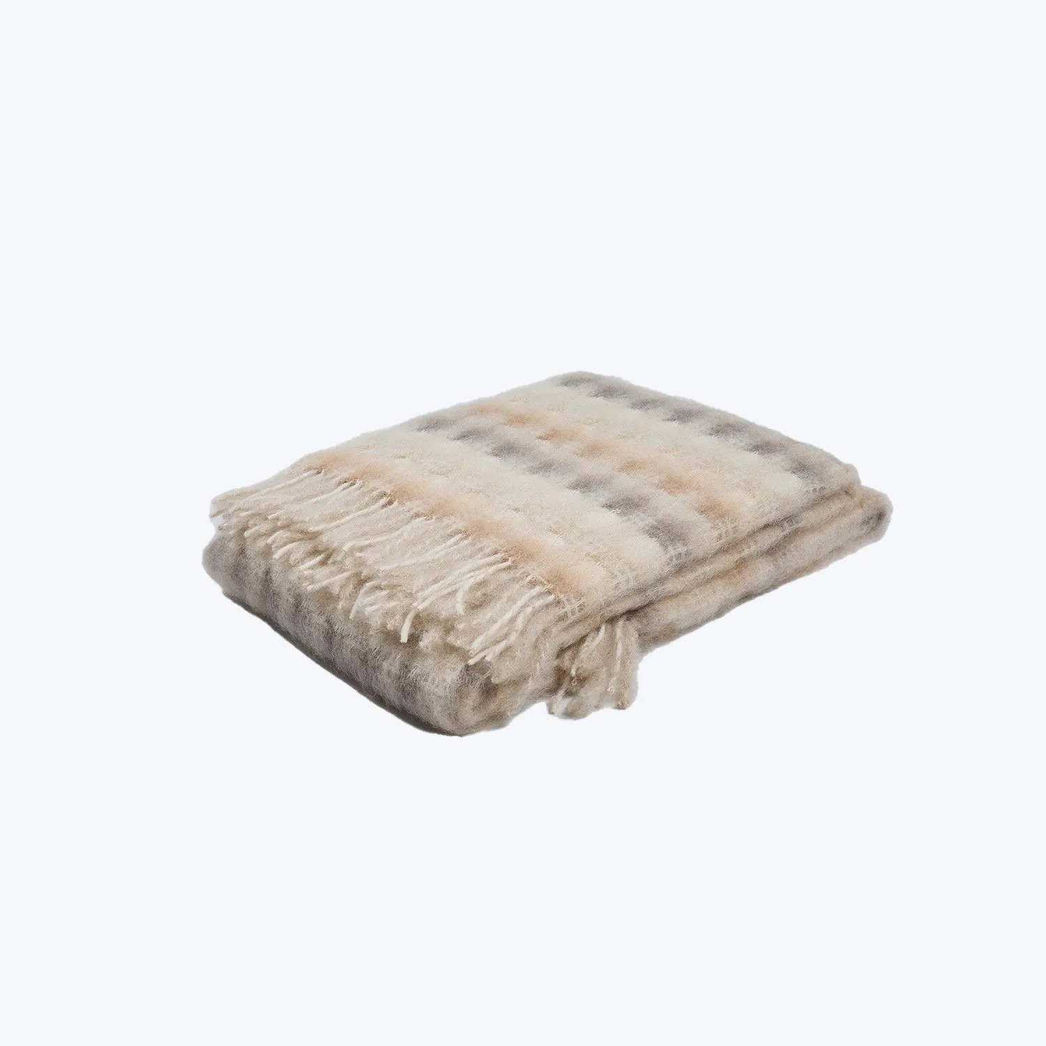 Mohair Plaid Throw