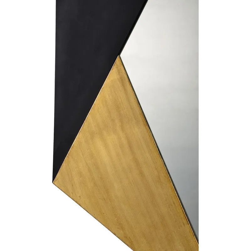 Nanny Mirror - Gold Leaf/Black