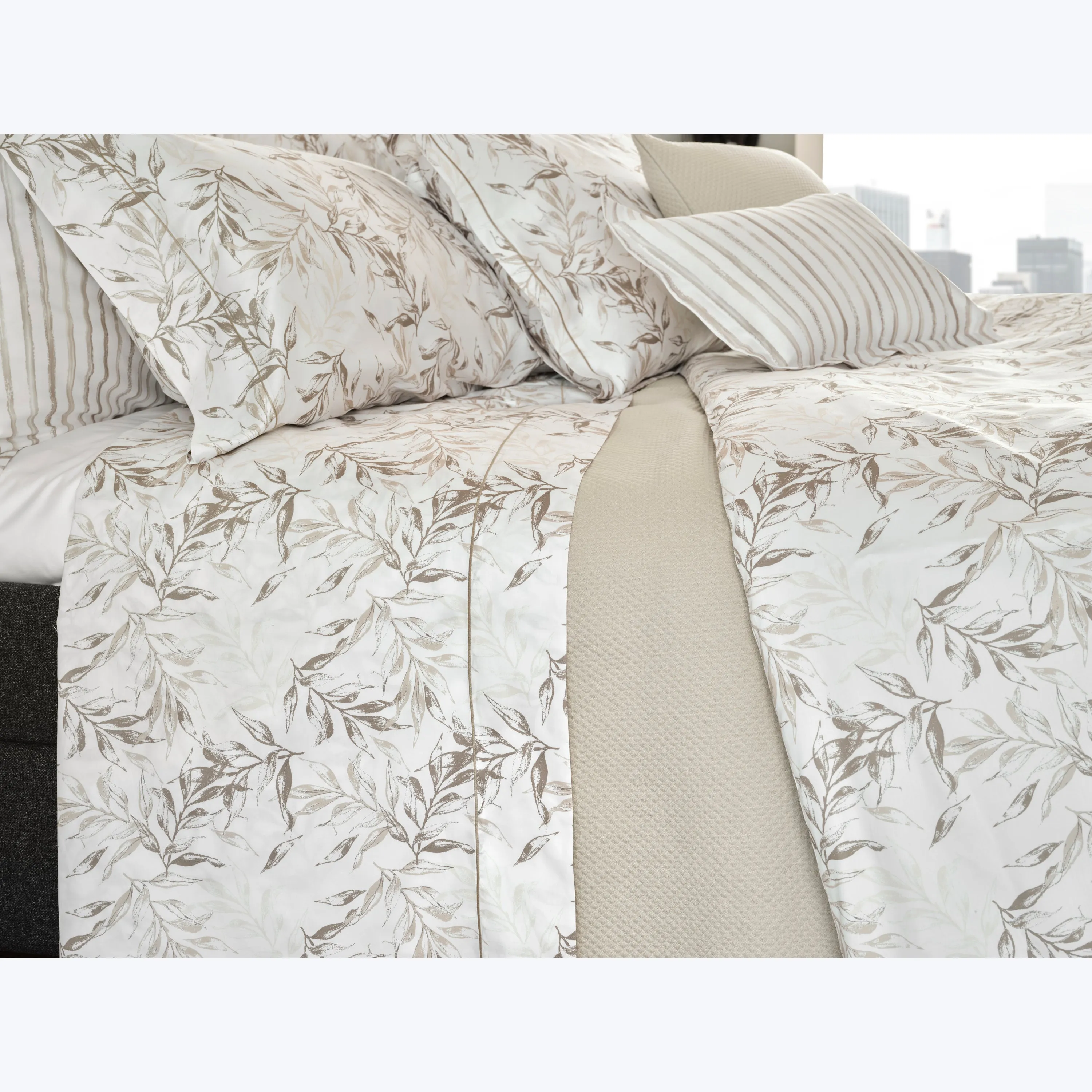 Natura Duvet & Shams, Beige