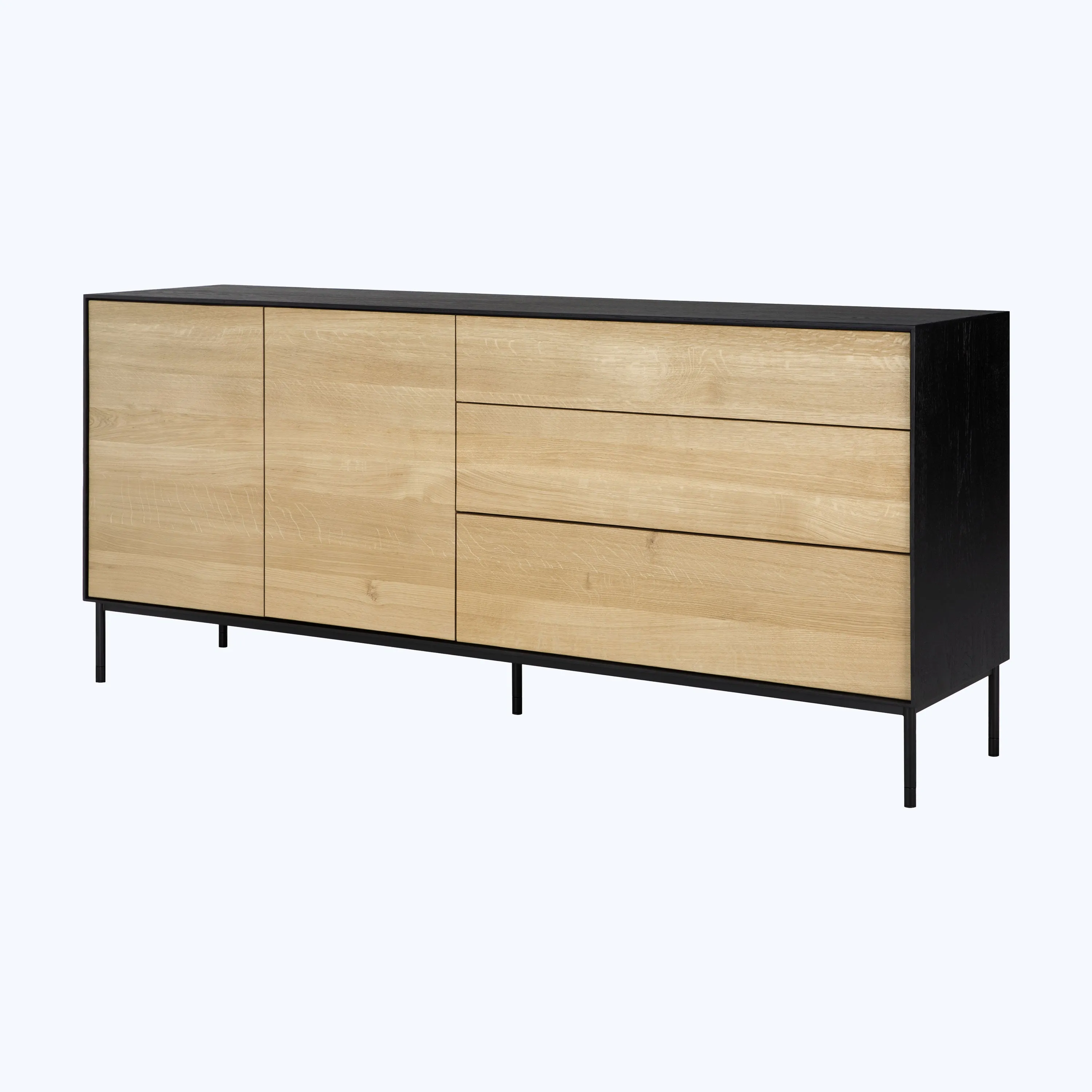 Oak 2-Door Blackbird Sideboard Black
