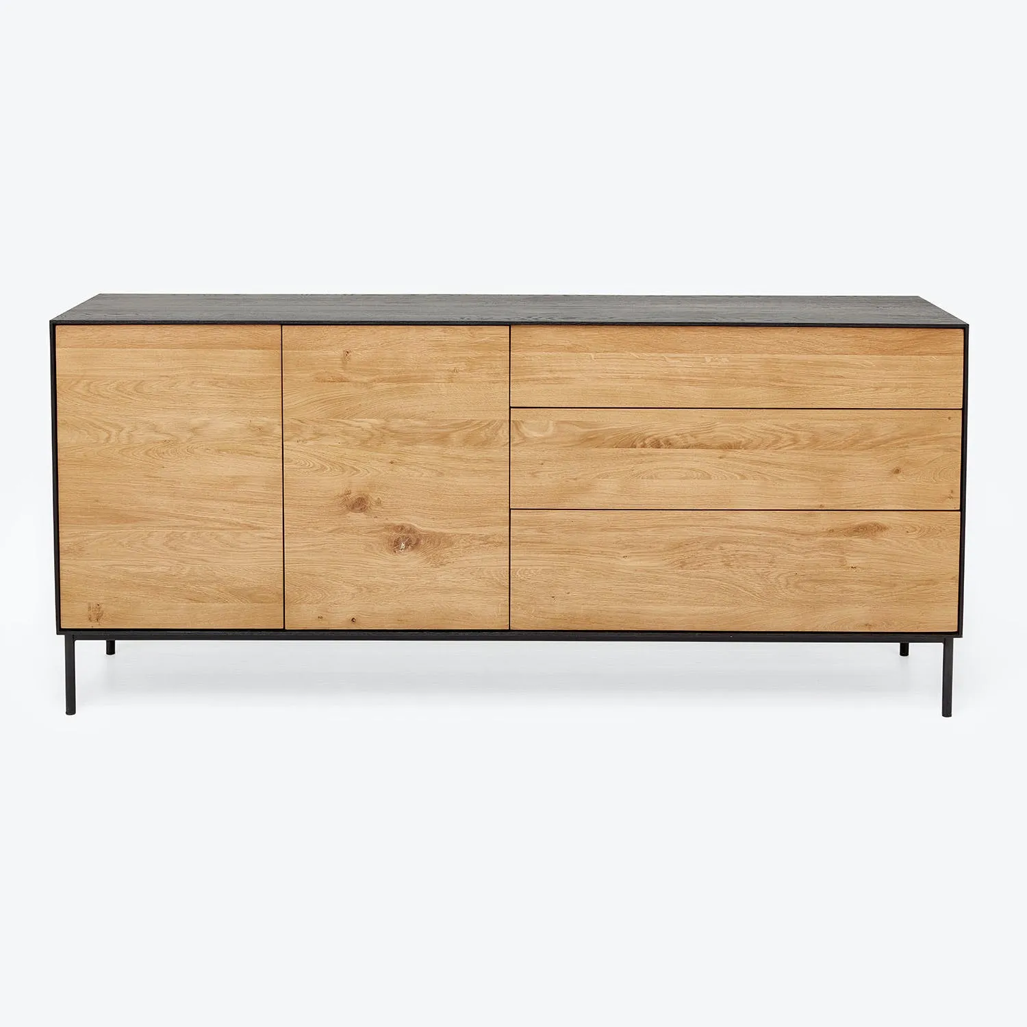 Oak 2-Door Blackbird Sideboard Black