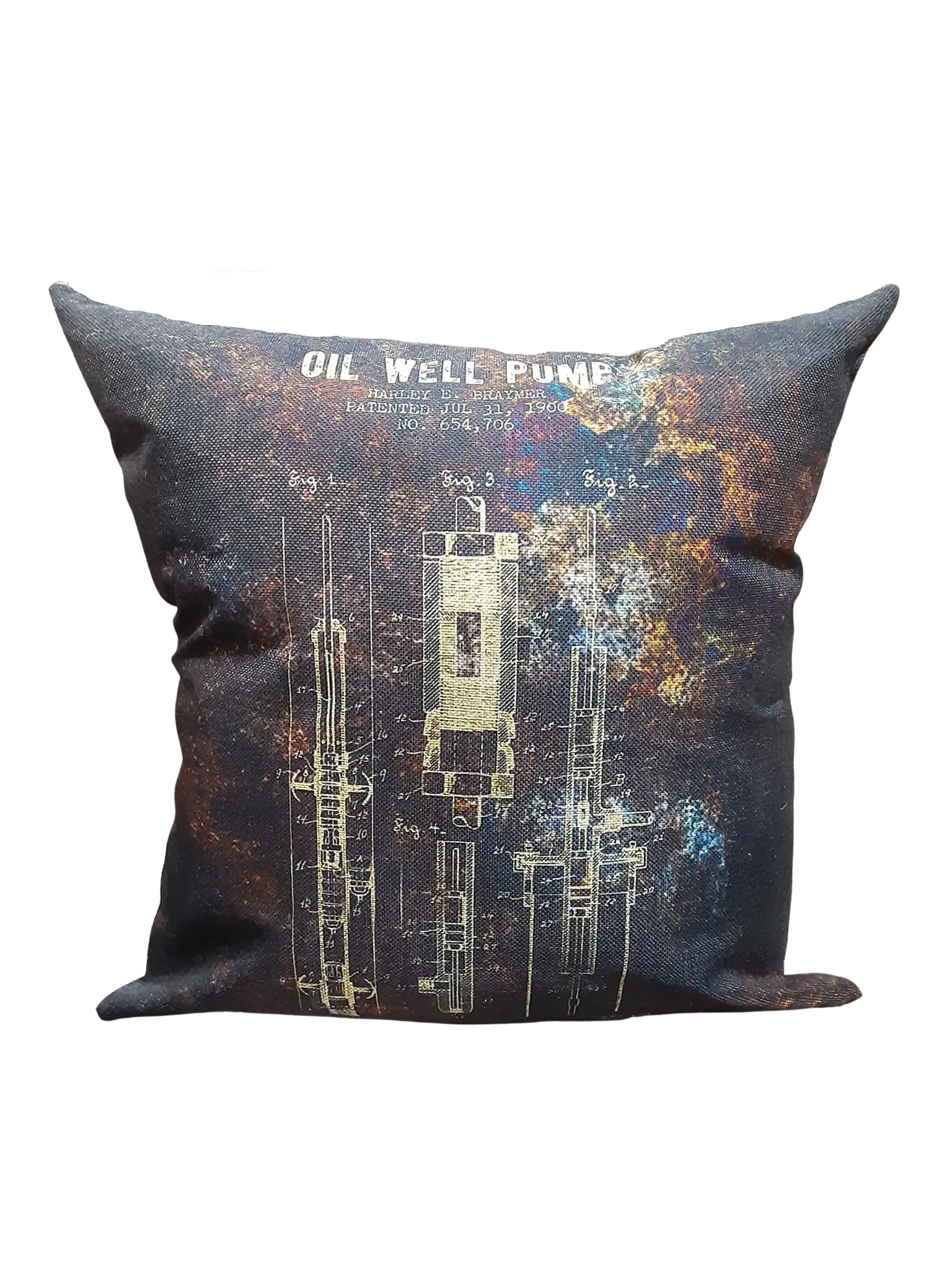 Oil Well Pump Blueprint *Limited Edition* Pillow Cover