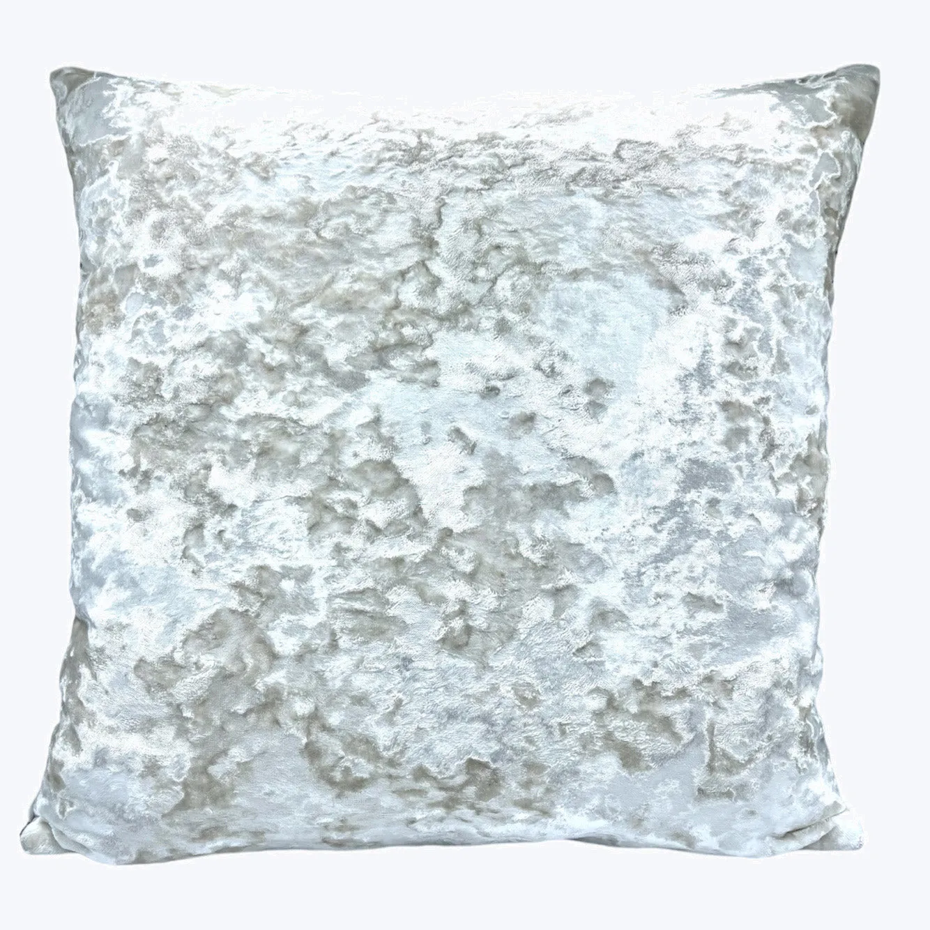 Ombre Crushed Velvet Pillow Ivory
